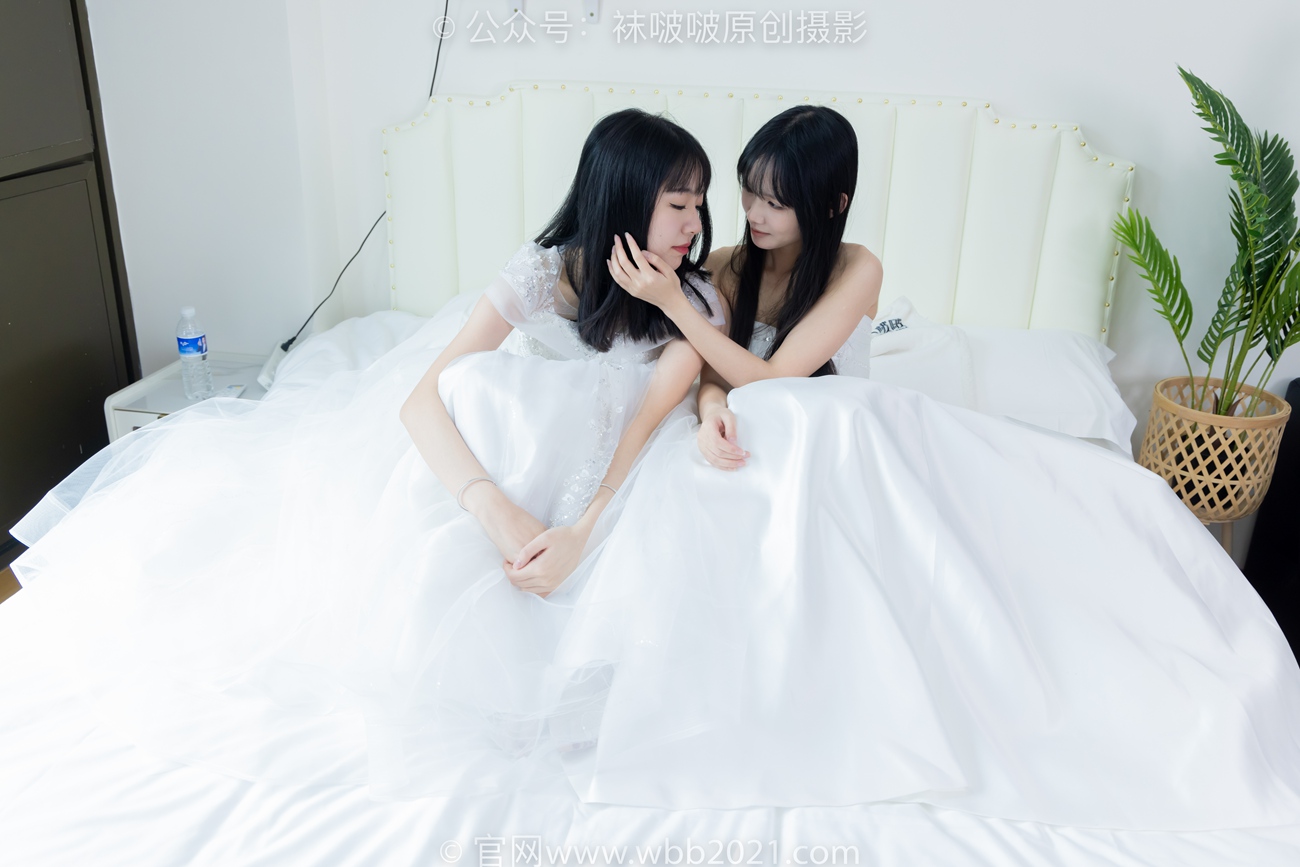 图片[81]-[BoBoSocks袜啵啵]NO.510 小甜豆&甜甜圈-两双高跟鞋、薄肉丝、薄白丝、婚纱主题、互相帮对方腿脚涂抹[96P] – 速更版-美库