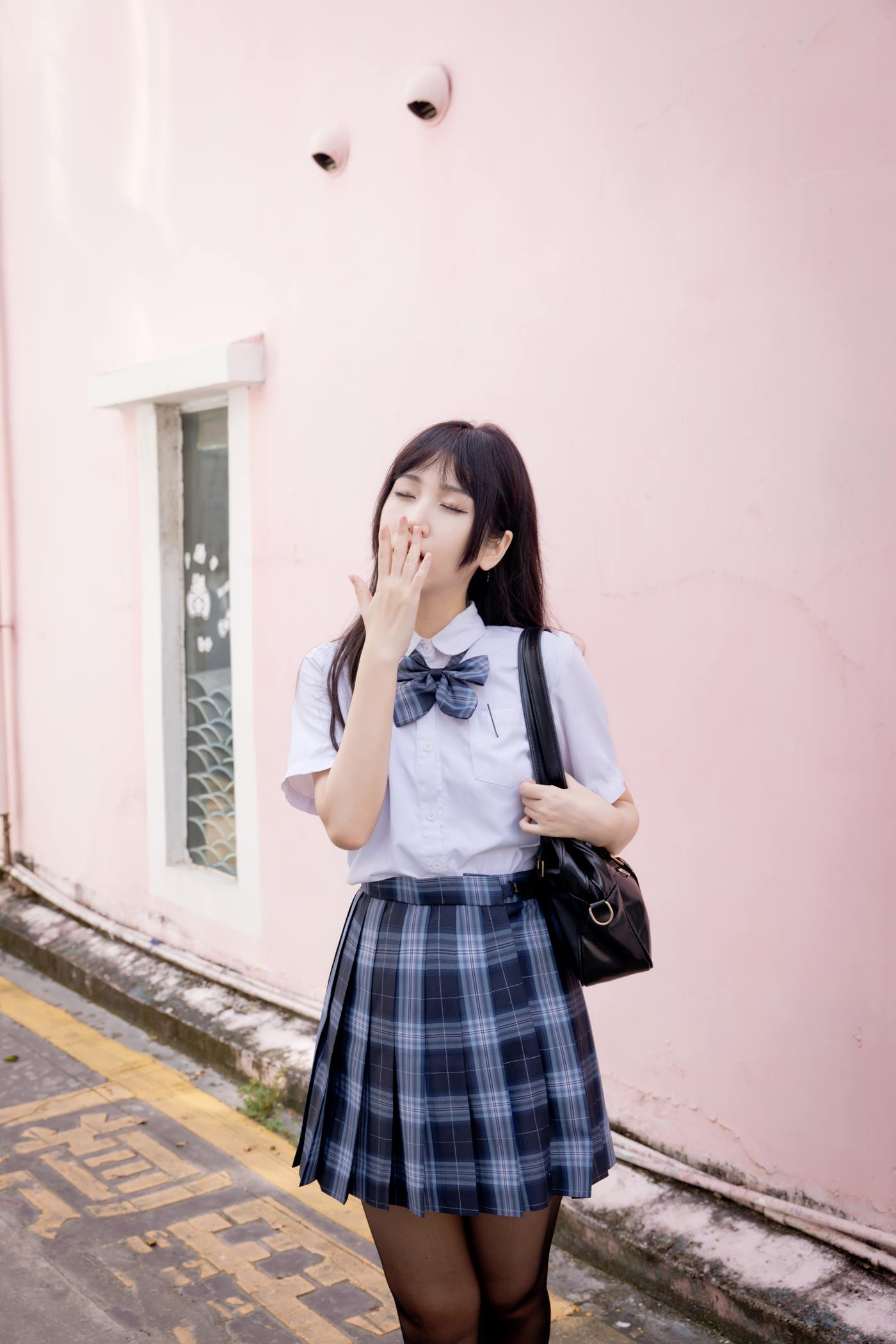 图片[24]-不呆猫  – 泳衣JK学妹[48P] – 速更版-美库