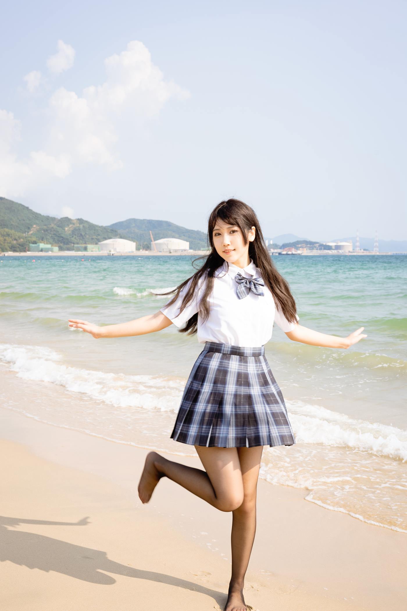 图片[35]-不呆猫  – 泳衣JK学妹[48P] – 速更版-美库