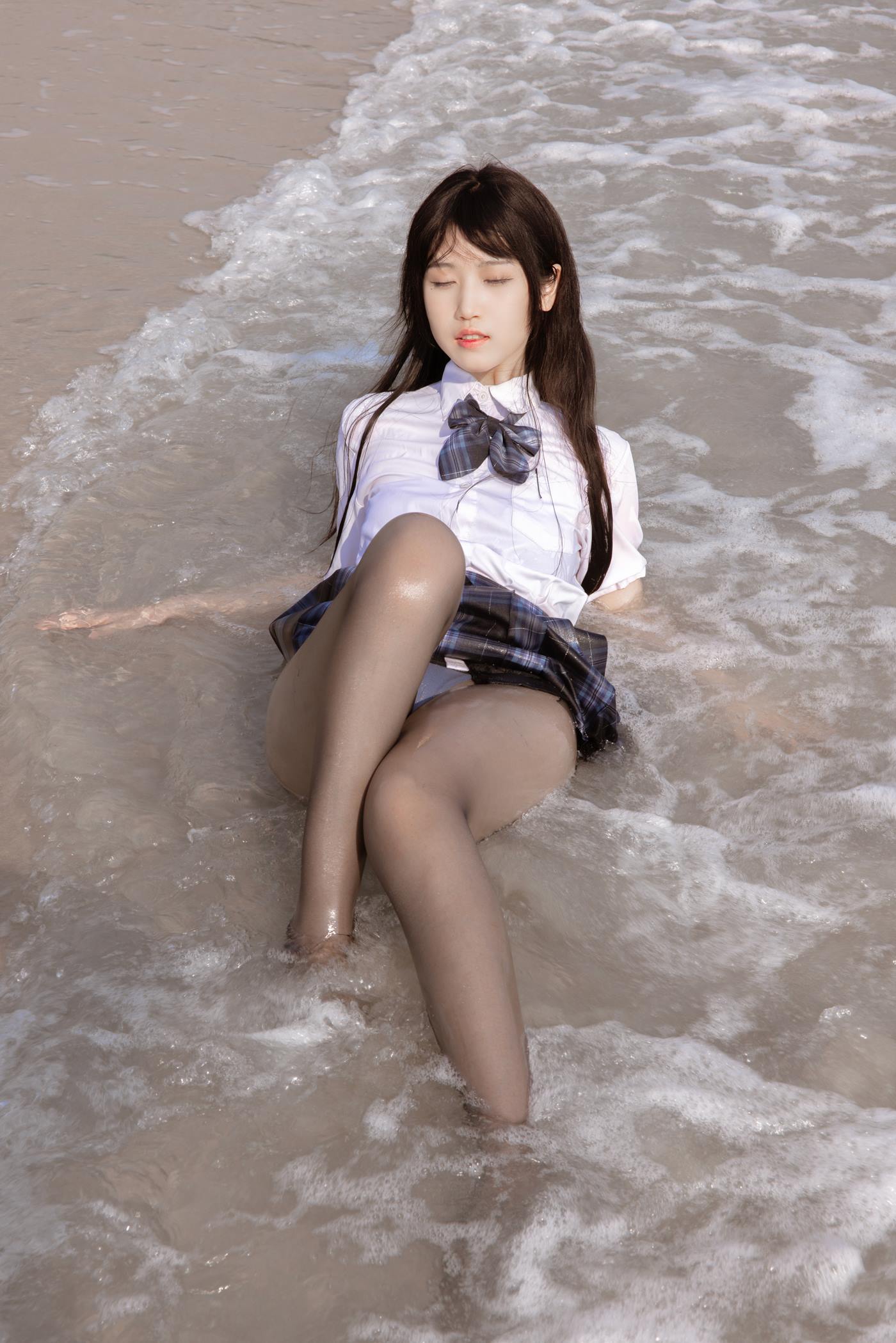 图片[40]-不呆猫  – 泳衣JK学妹[48P] – 速更版-美库