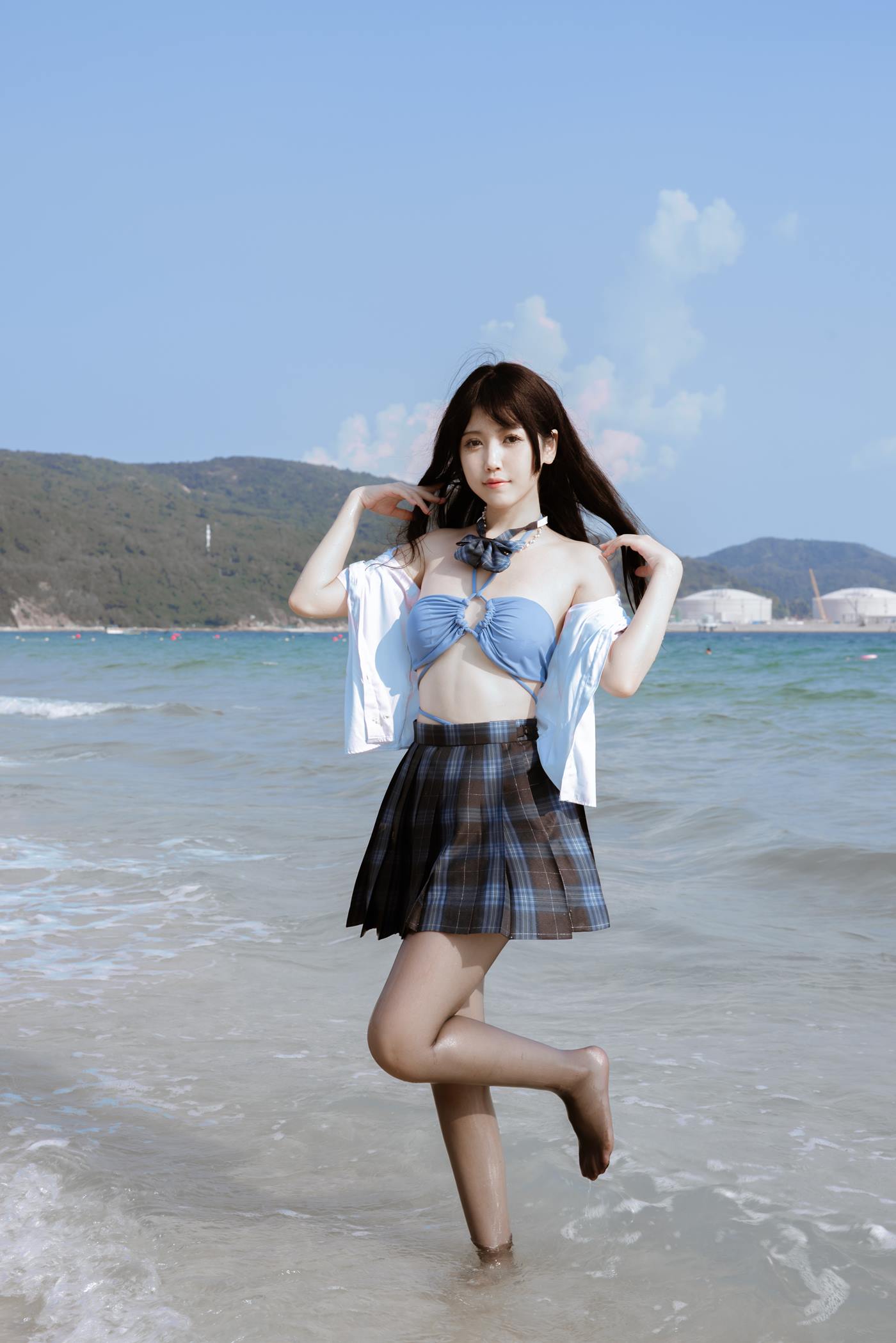 图片[41]-不呆猫  – 泳衣JK学妹[48P] – 速更版-美库