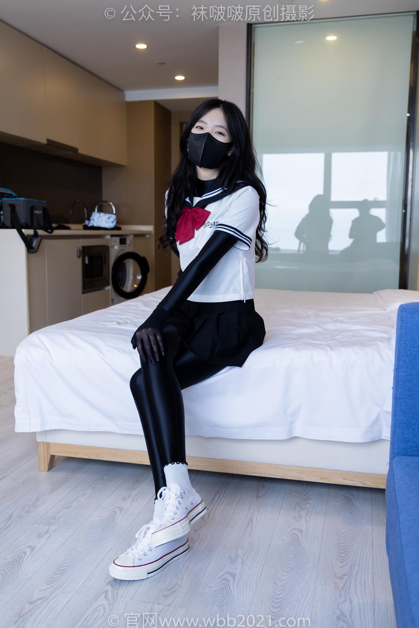 图片[10]-[BoBoSocks袜啵啵]NO.513 小甜豆 帆布鞋、白棉袜、厚黑丝五指袜、黑丝手套[113P] – 速更版-美库