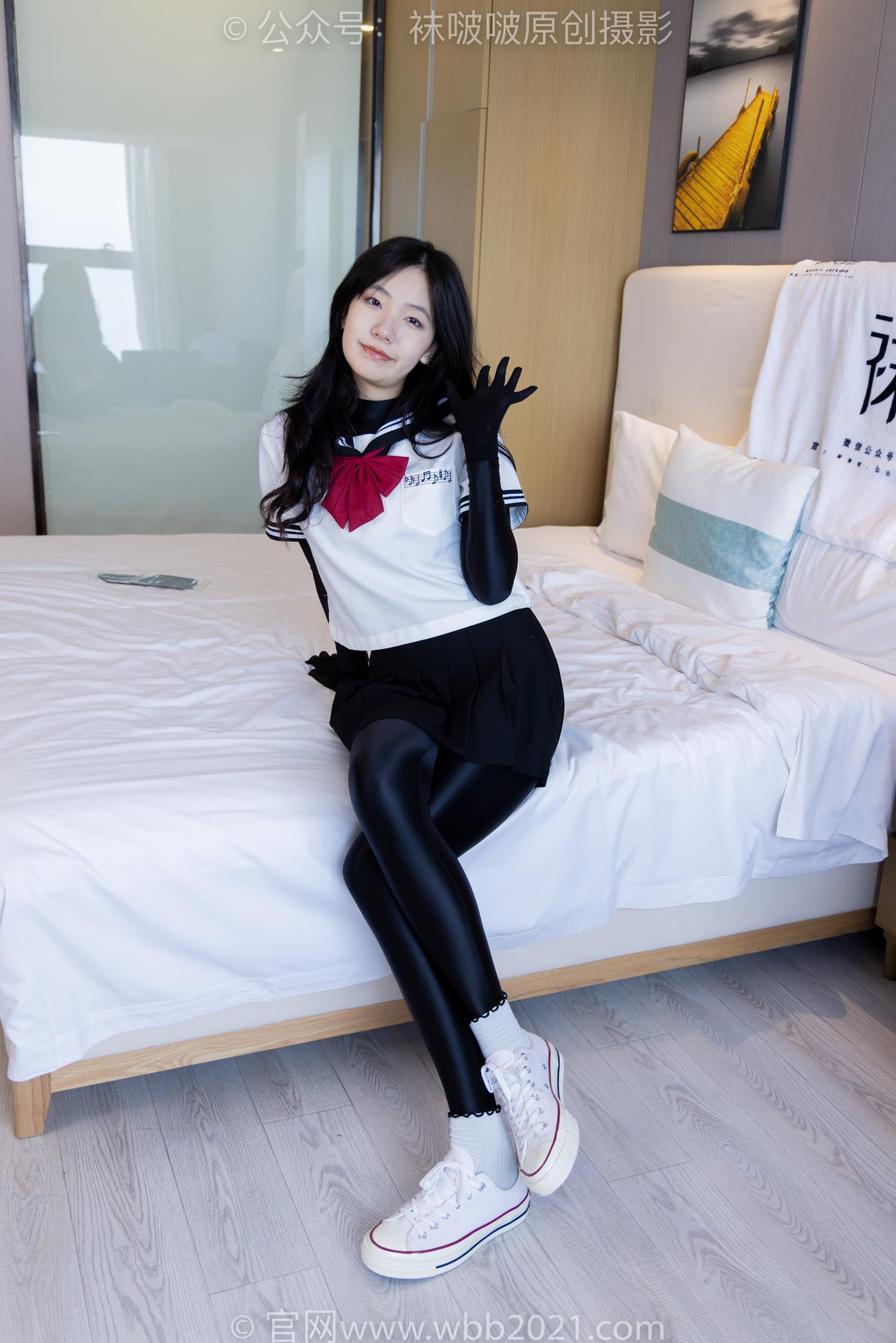 图片[16]-[BoBoSocks袜啵啵]NO.513 小甜豆 帆布鞋、白棉袜、厚黑丝五指袜、黑丝手套[113P] – 速更版-美库