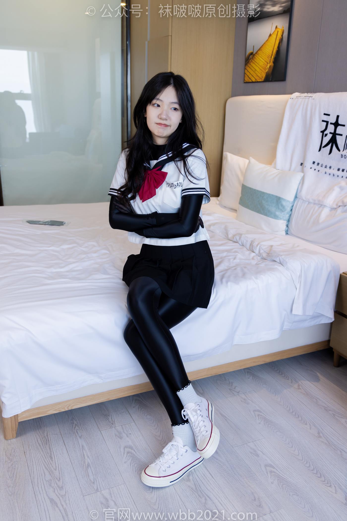 图片[17]-[BoBoSocks袜啵啵]NO.513 小甜豆 帆布鞋、白棉袜、厚黑丝五指袜、黑丝手套[113P] – 速更版-美库