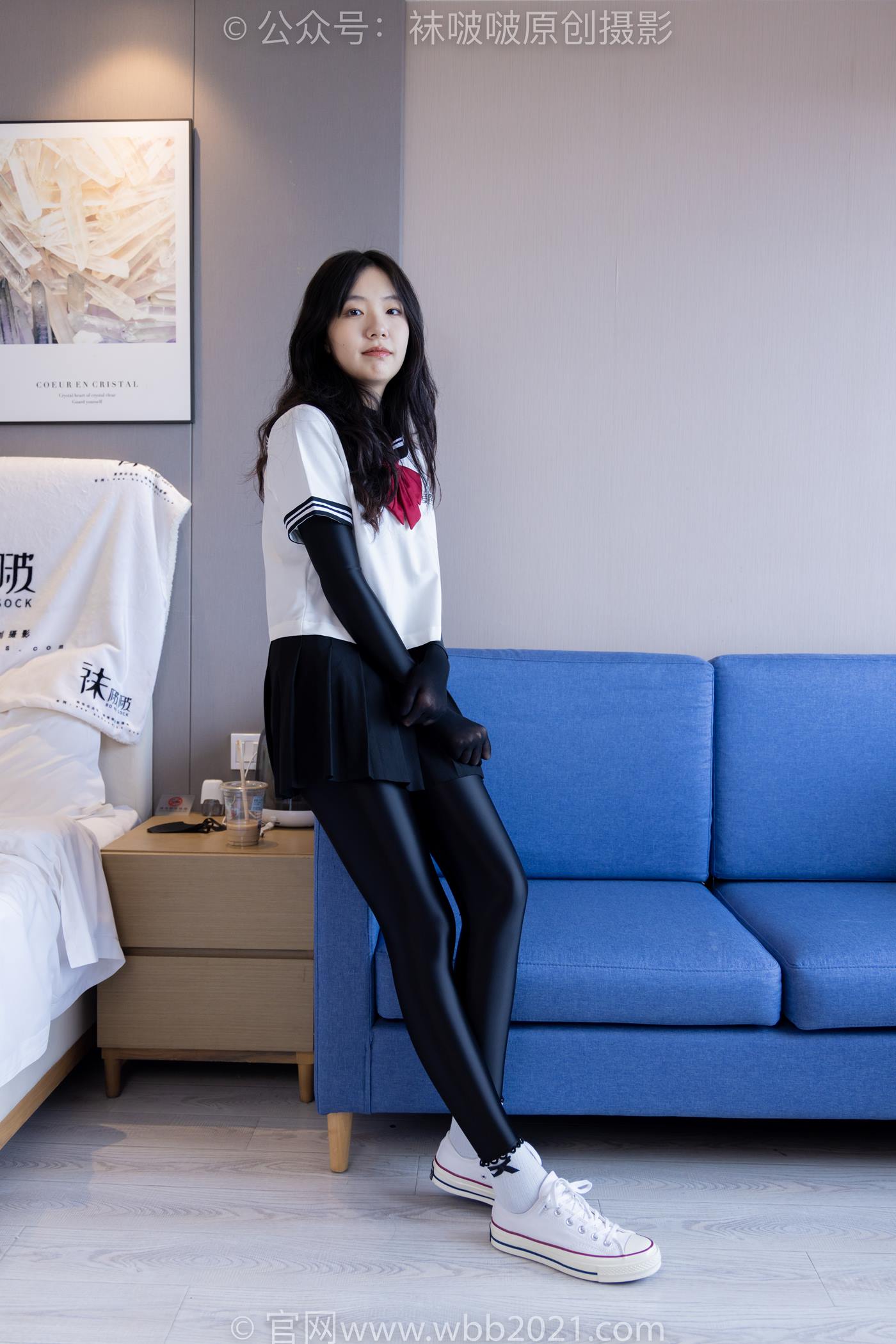 图片[20]-[BoBoSocks袜啵啵]NO.513 小甜豆 帆布鞋、白棉袜、厚黑丝五指袜、黑丝手套[113P] – 速更版-美库