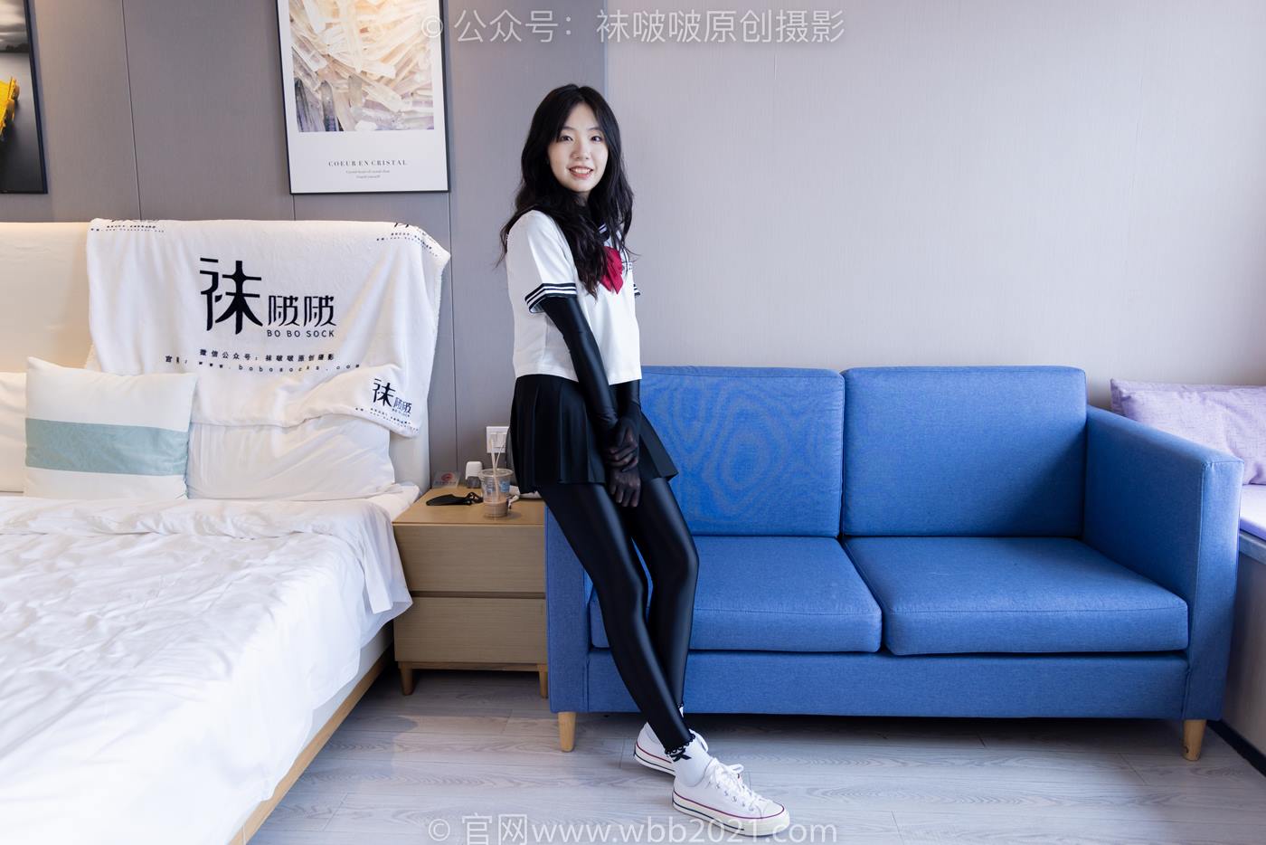 图片[21]-[BoBoSocks袜啵啵]NO.513 小甜豆 帆布鞋、白棉袜、厚黑丝五指袜、黑丝手套[113P] – 速更版-美库