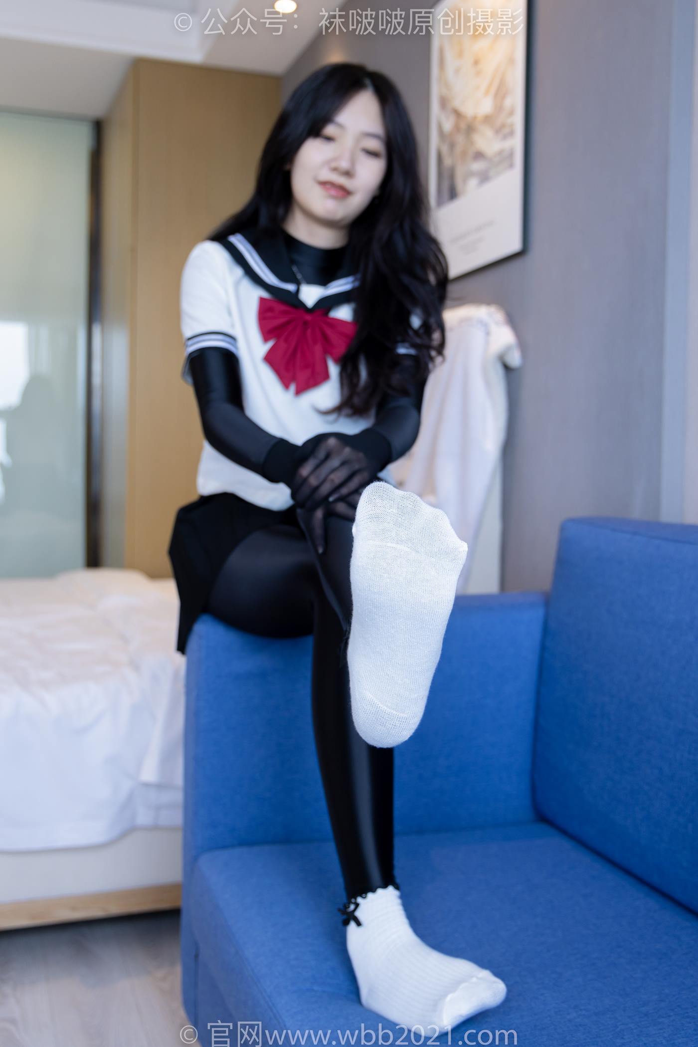 图片[40]-[BoBoSocks袜啵啵]NO.513 小甜豆 帆布鞋、白棉袜、厚黑丝五指袜、黑丝手套[113P] – 速更版-美库