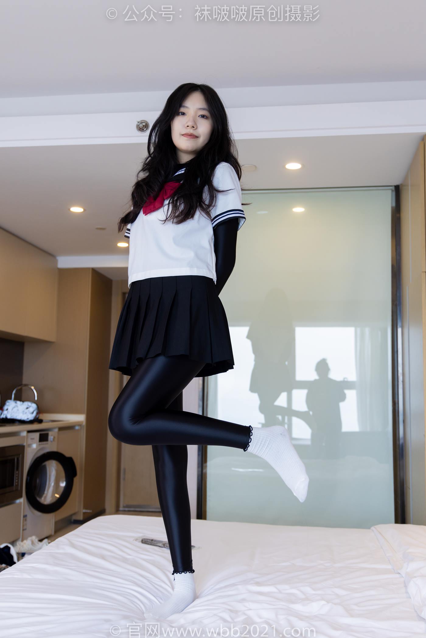 图片[63]-[BoBoSocks袜啵啵]NO.513 小甜豆 帆布鞋、白棉袜、厚黑丝五指袜、黑丝手套[113P] – 速更版-美库