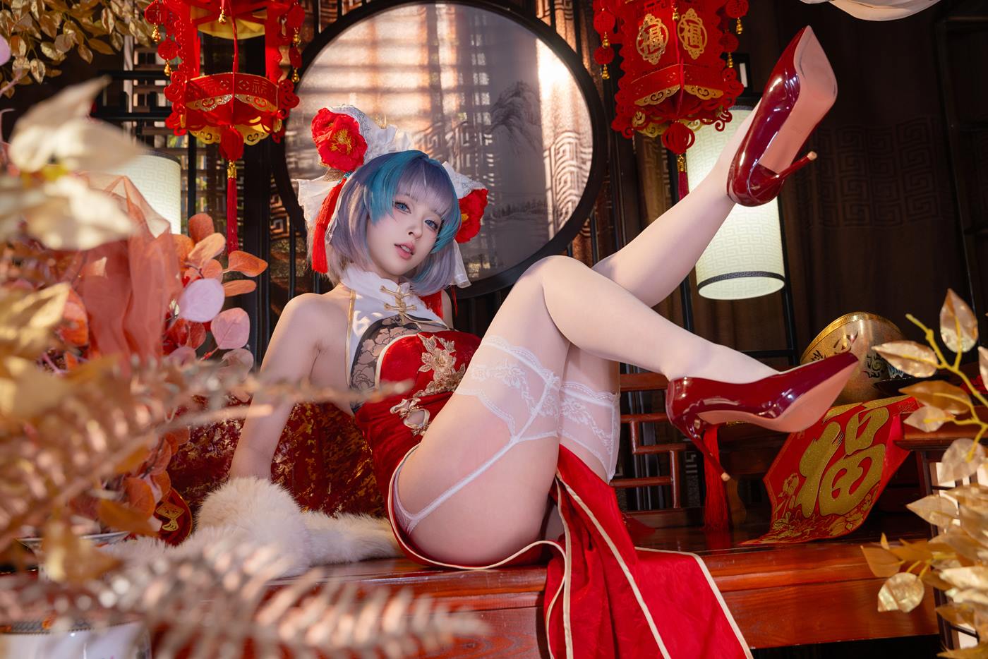 图片[12]-清水由乃 – 柴郡新春旗袍[43P] – 速更版-美库