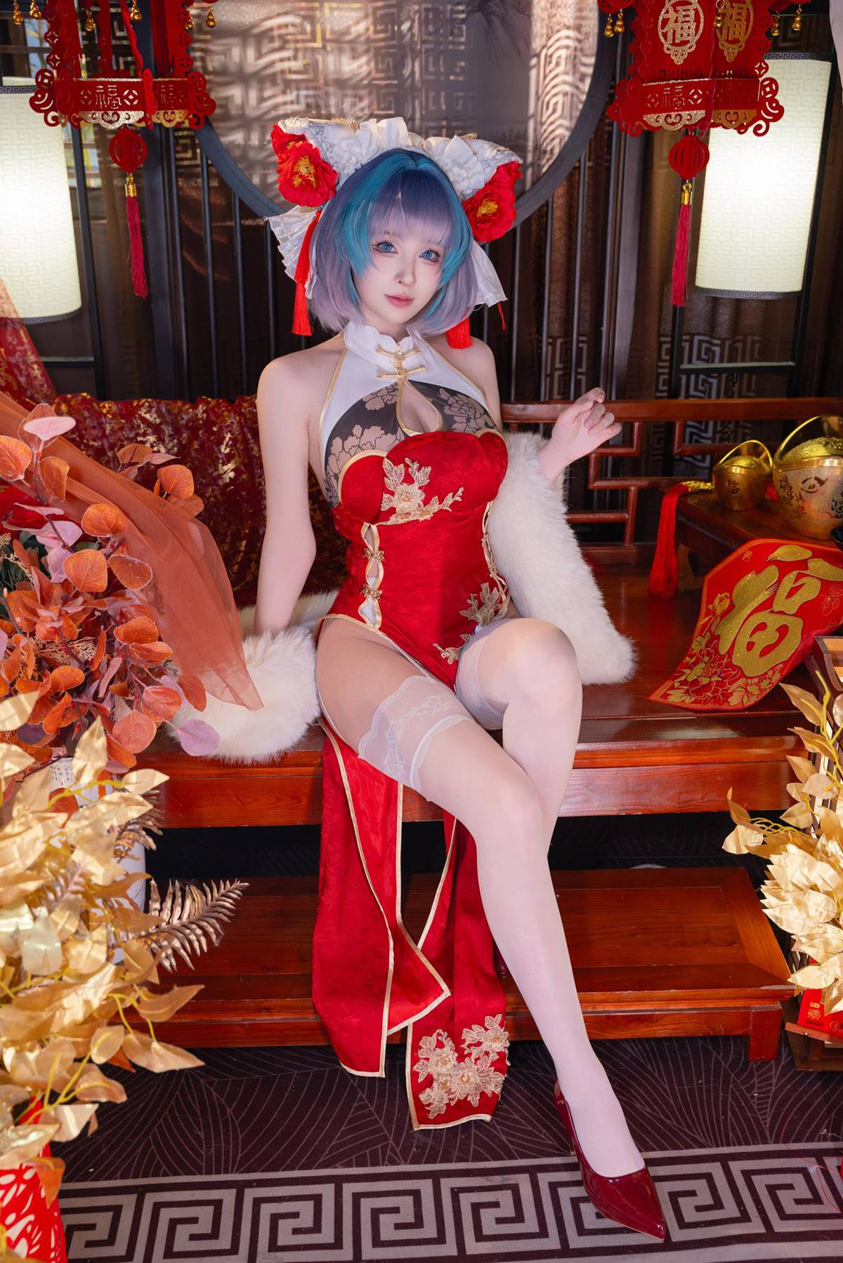 图片[32]-清水由乃 – 柴郡新春旗袍[43P] – 速更版-美库