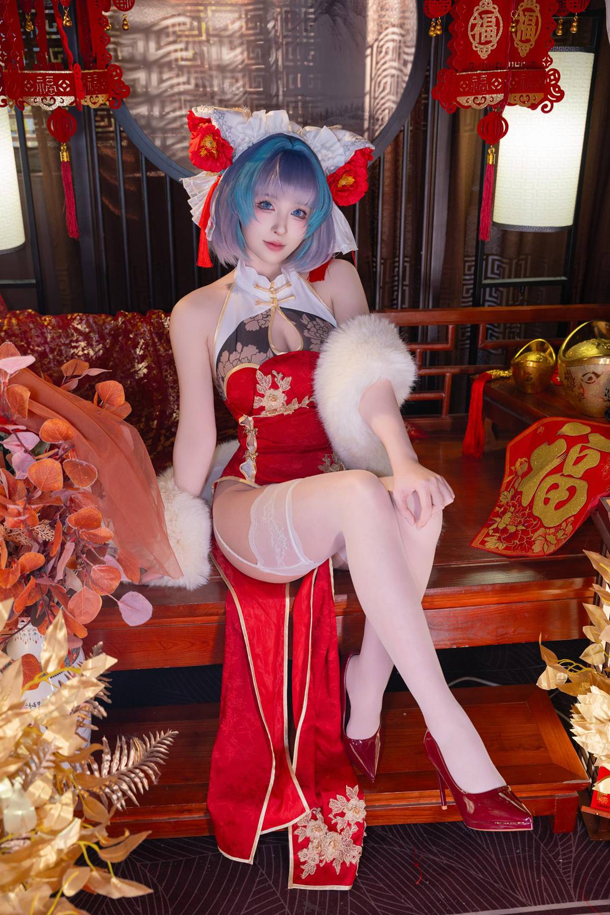 图片[33]-清水由乃 – 柴郡新春旗袍[43P] – 速更版-美库