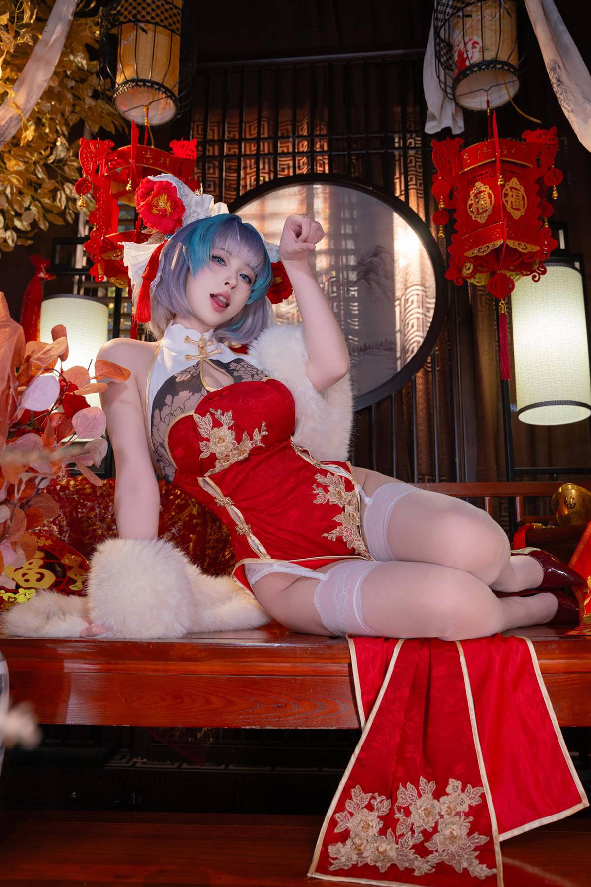 图片[40]-清水由乃 – 柴郡新春旗袍[43P] – 速更版-美库