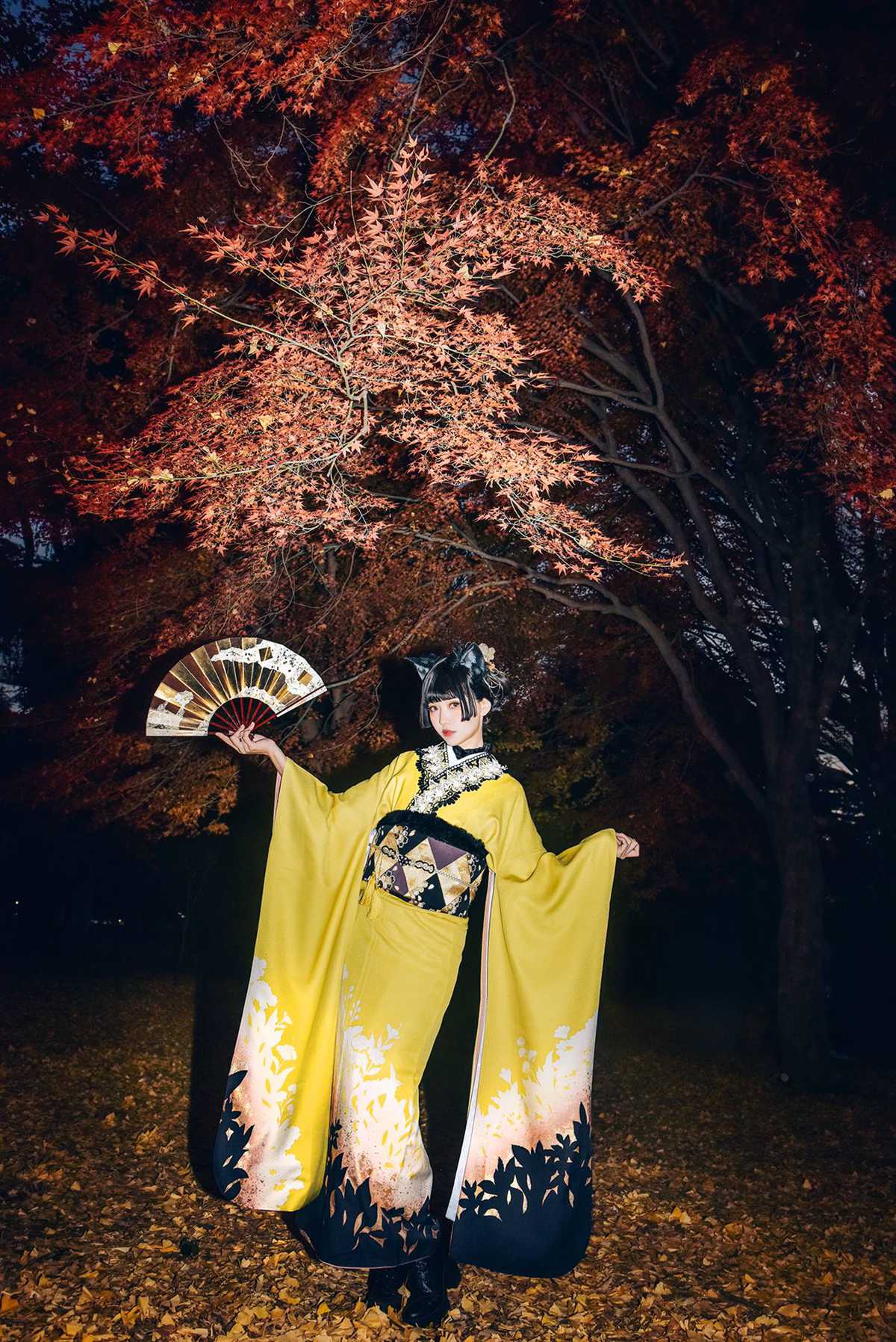 图片[10]-Ely_eee(ElyEE子)  – Ginkgo Black Cat 銀杏黑貓[23P] – 速更版-美库