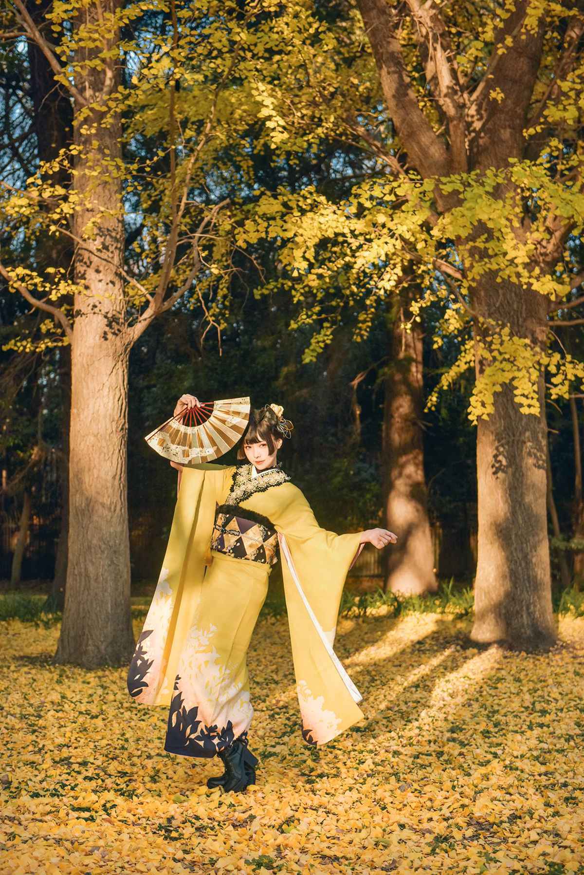 图片[12]-Ely_eee(ElyEE子)  – Ginkgo Black Cat 銀杏黑貓[23P] – 速更版-美库