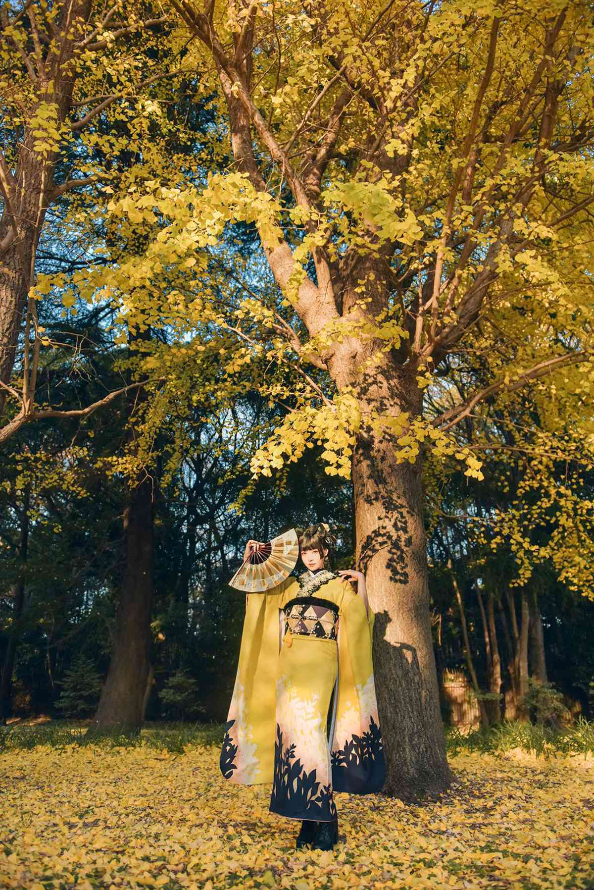 图片[13]-Ely_eee(ElyEE子)  – Ginkgo Black Cat 銀杏黑貓[23P] – 速更版-美库