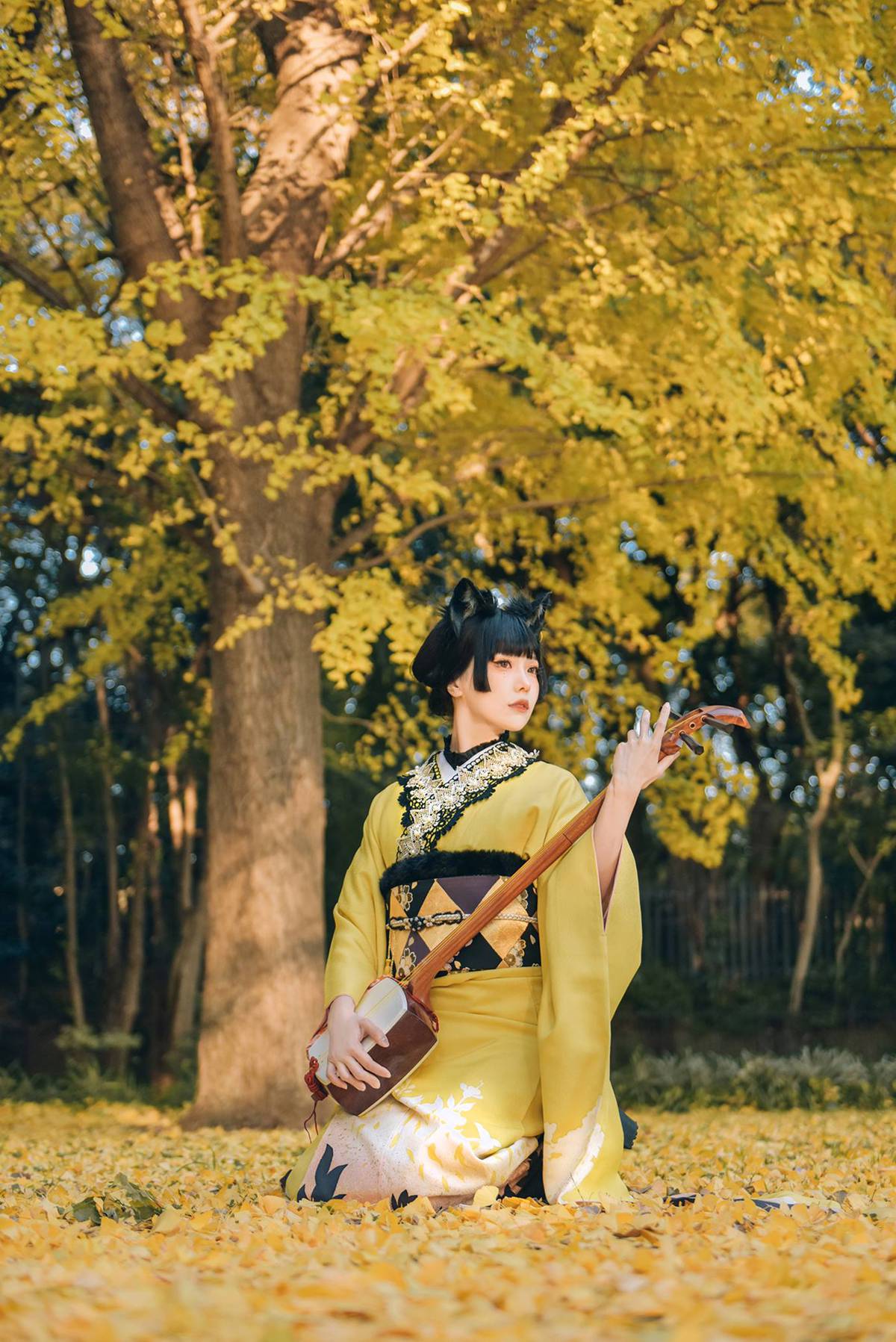 图片[16]-Ely_eee(ElyEE子)  – Ginkgo Black Cat 銀杏黑貓[23P] – 速更版-美库