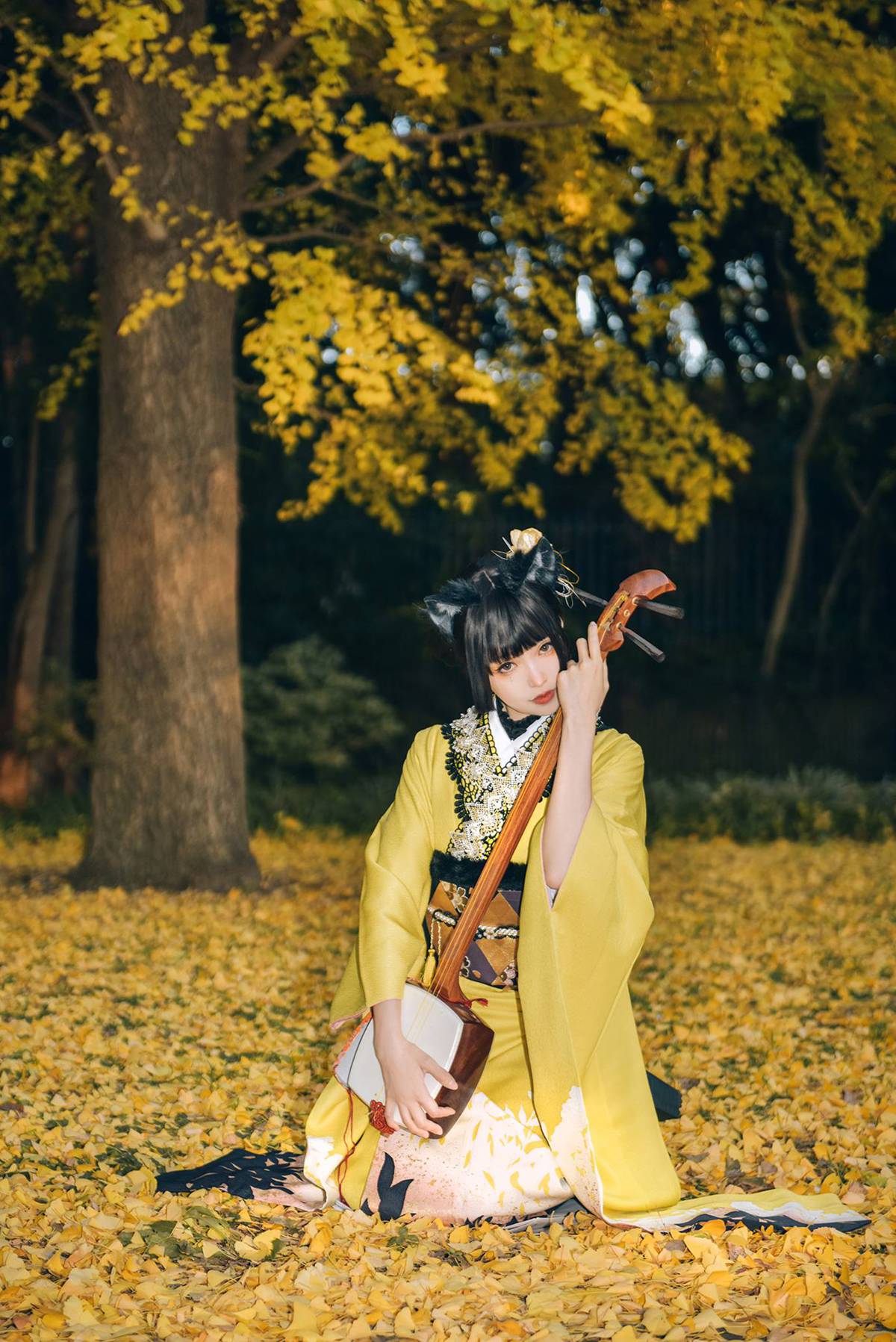 图片[17]-Ely_eee(ElyEE子)  – Ginkgo Black Cat 銀杏黑貓[23P] – 速更版-美库