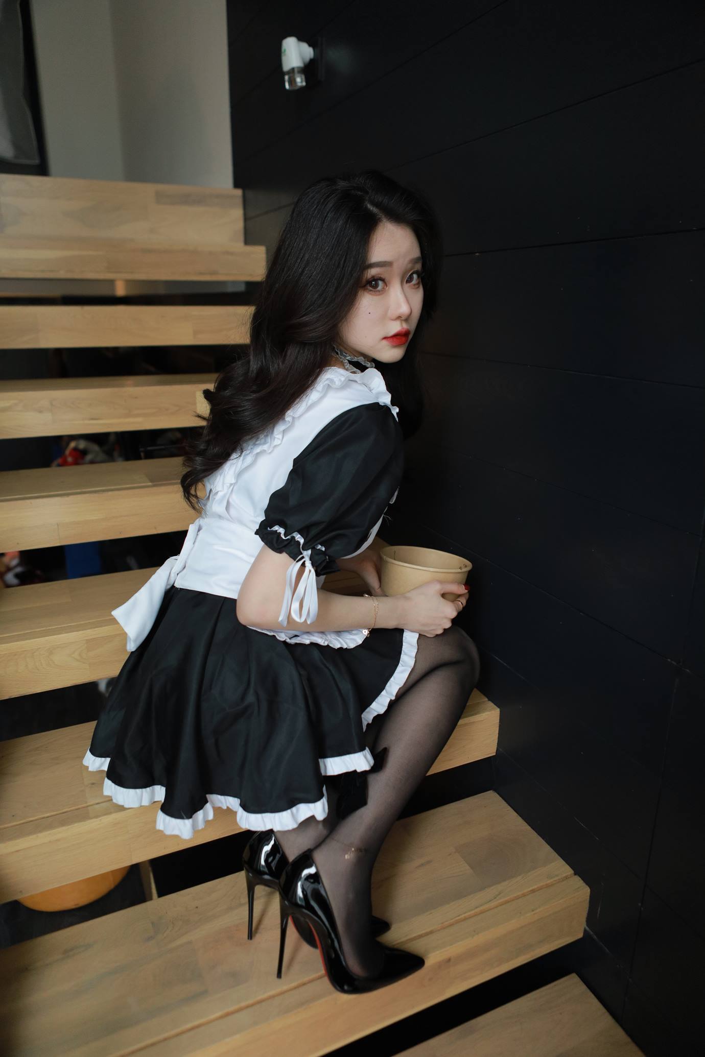 图片[19]-Sia不吃鱼 – 俏皮大奶女仆系列[98P] – 速更版-美库