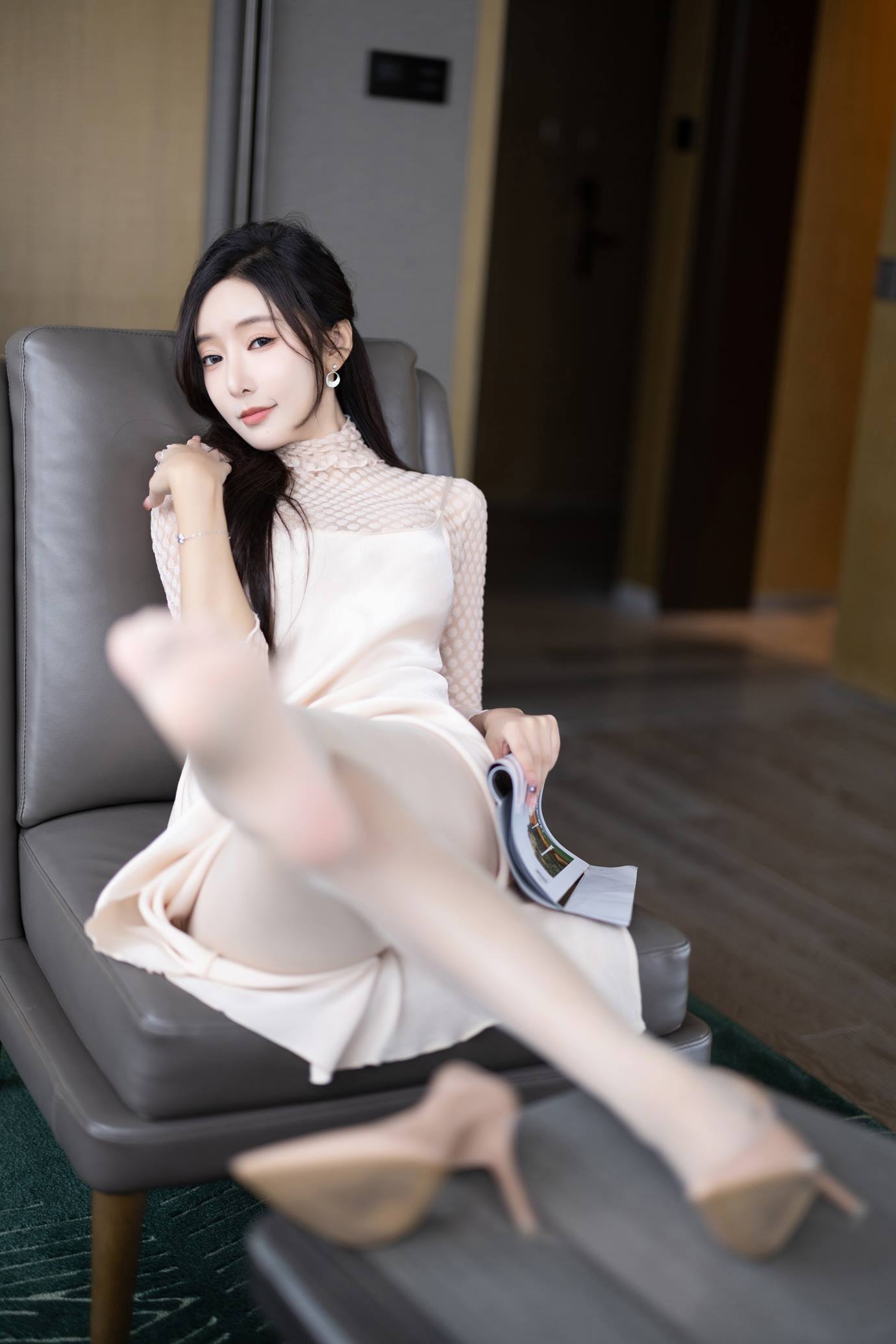 图片[23]-王馨瑶Yanni – 白色丝袜[48P] – 速更版-美库