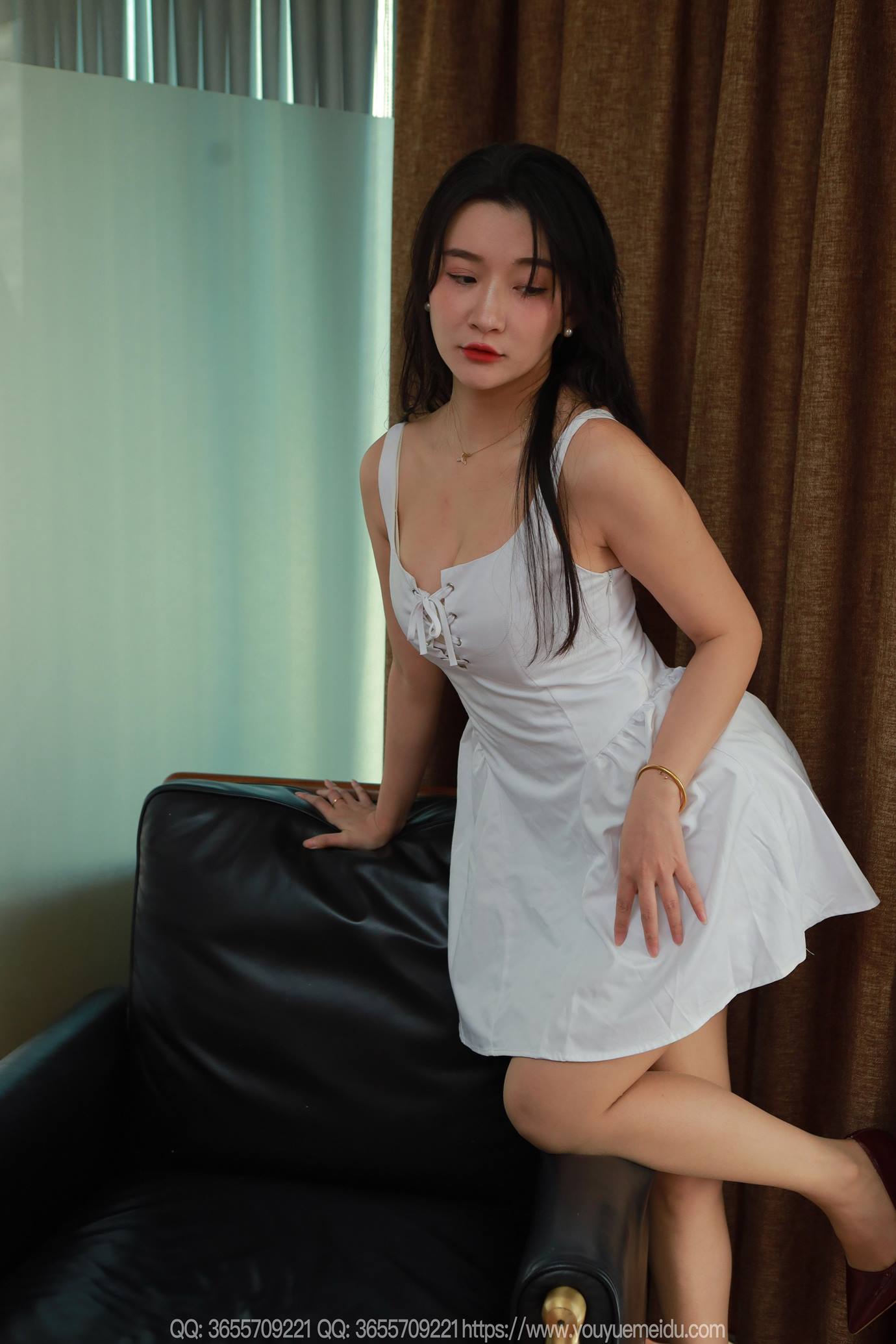 图片[16]-[IESS异思趣向] 2025.03.12 丝享家1999：秋秋《低胸白裙（上）》[88P] – 速更版-美库