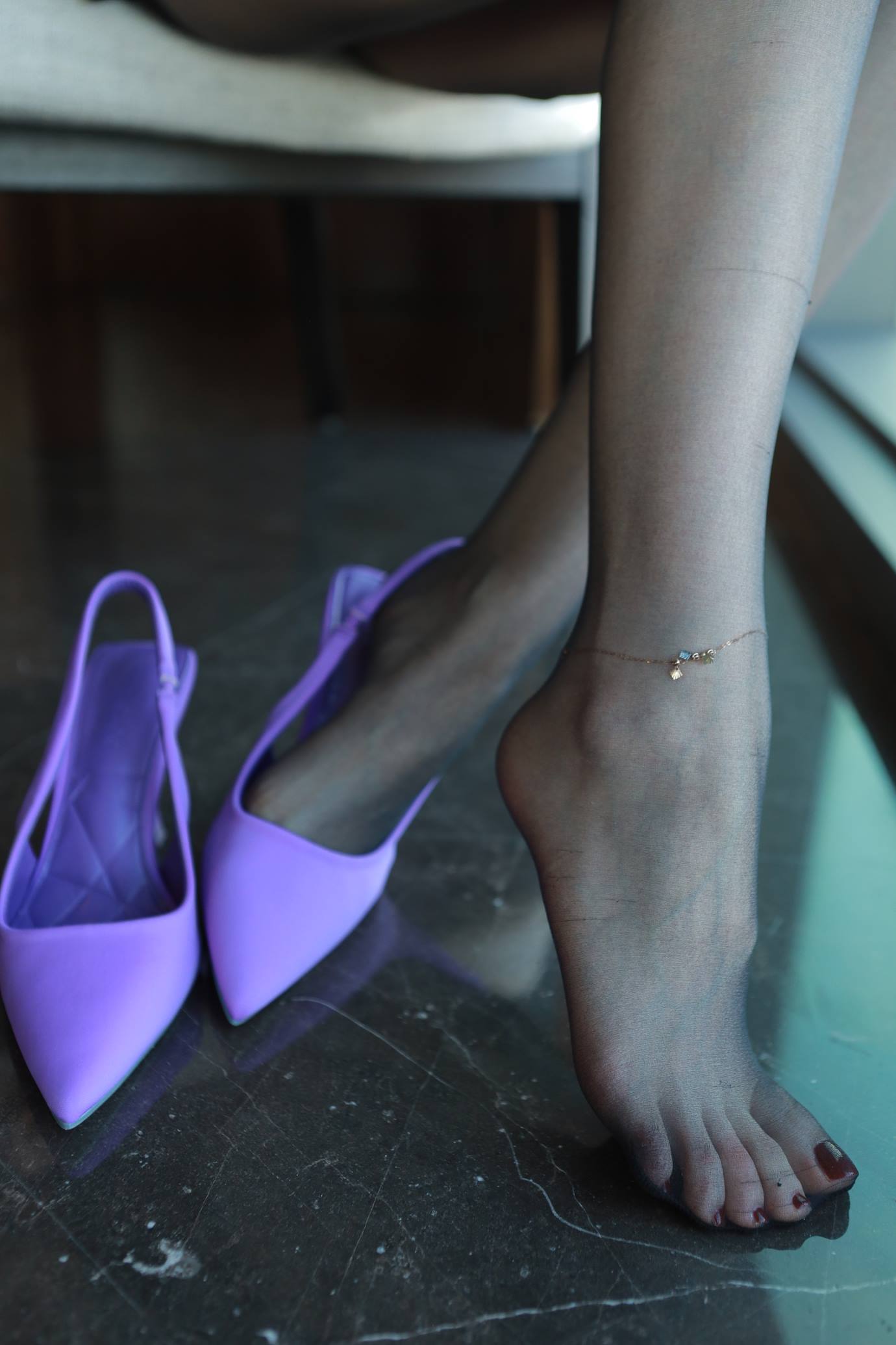 图片[22]-Sia不吃鱼 – 黑丝玉足[88P] – 速更版-美库