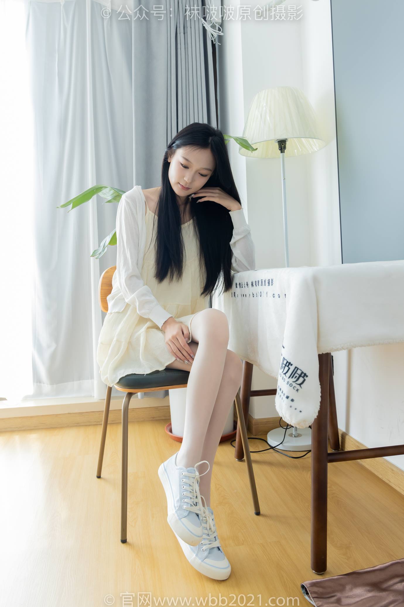 图片[16]-[BoBoSocks袜啵啵]NO.517 焦糖-帆布鞋、薄白丝[107P] – 速更版-美库