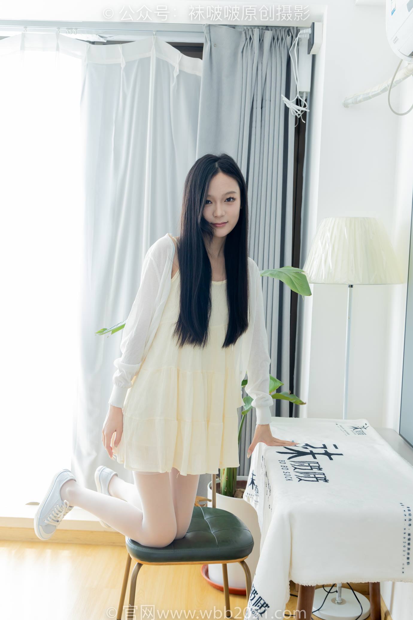 图片[21]-[BoBoSocks袜啵啵]NO.517 焦糖-帆布鞋、薄白丝[107P] – 速更版-美库