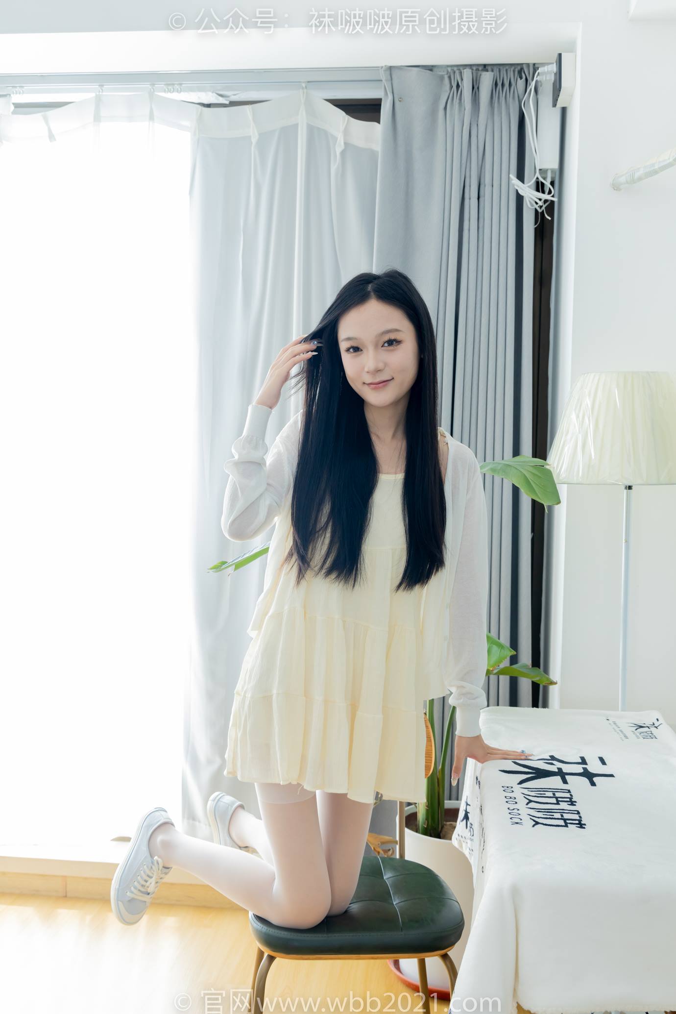 图片[22]-[BoBoSocks袜啵啵]NO.517 焦糖-帆布鞋、薄白丝[107P] – 速更版-美库