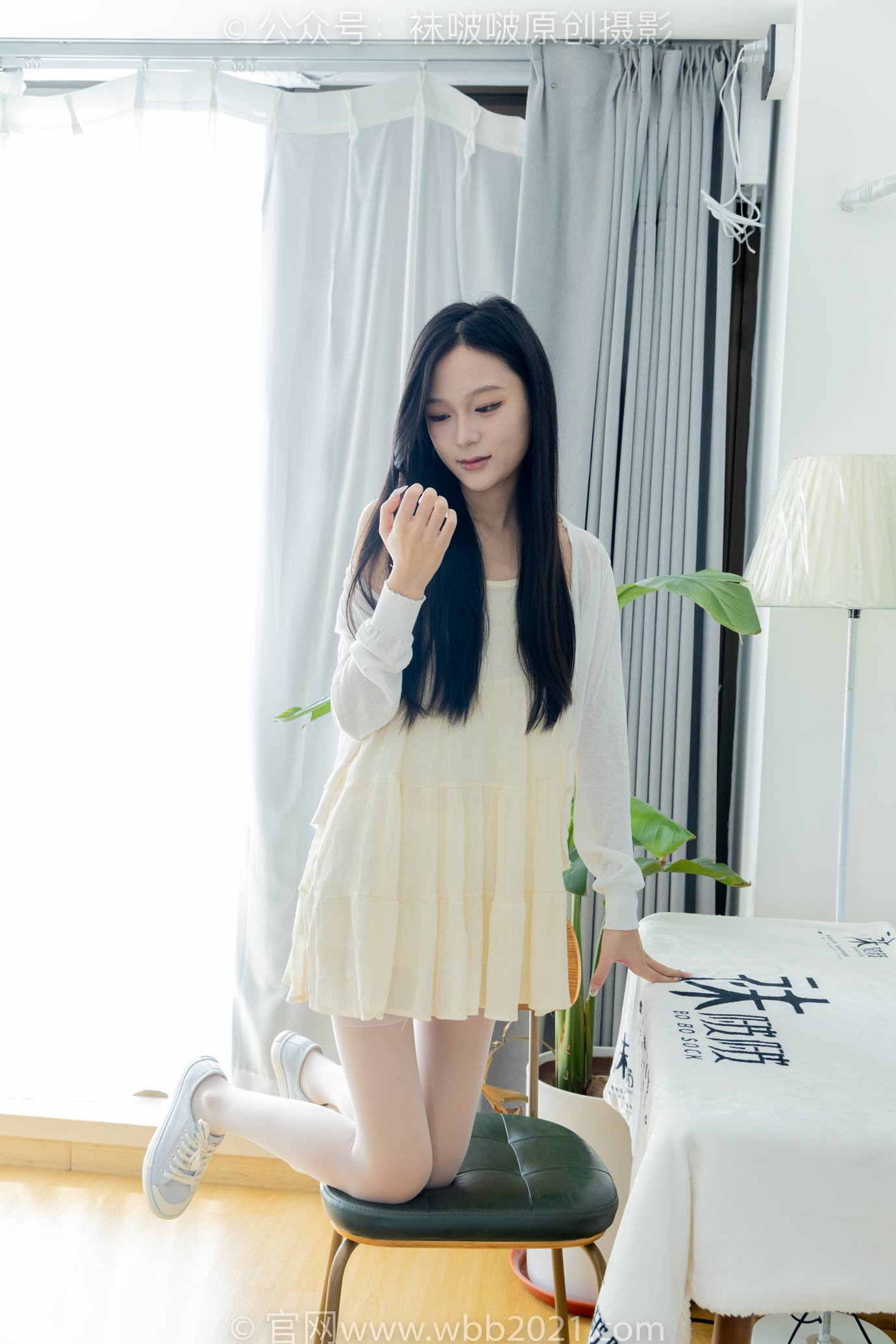 图片[23]-[BoBoSocks袜啵啵]NO.517 焦糖-帆布鞋、薄白丝[107P] – 速更版-美库