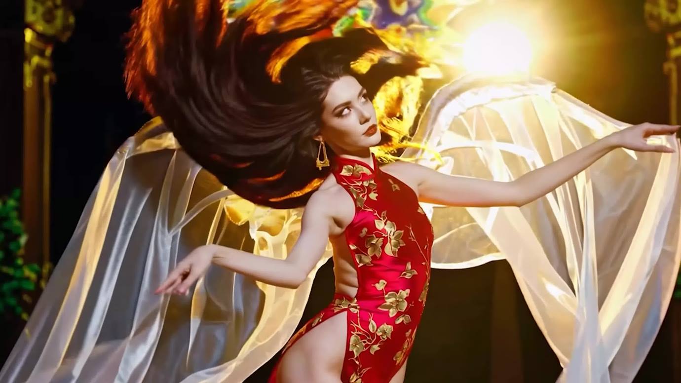 图片[11]-[AI Video]Xuân Về Trong Nắng Sớm (POP EDM DANCE when Tet Tradition Ao Dai Meet Bikini Supermodel dance)[20P] – 速更版-美库