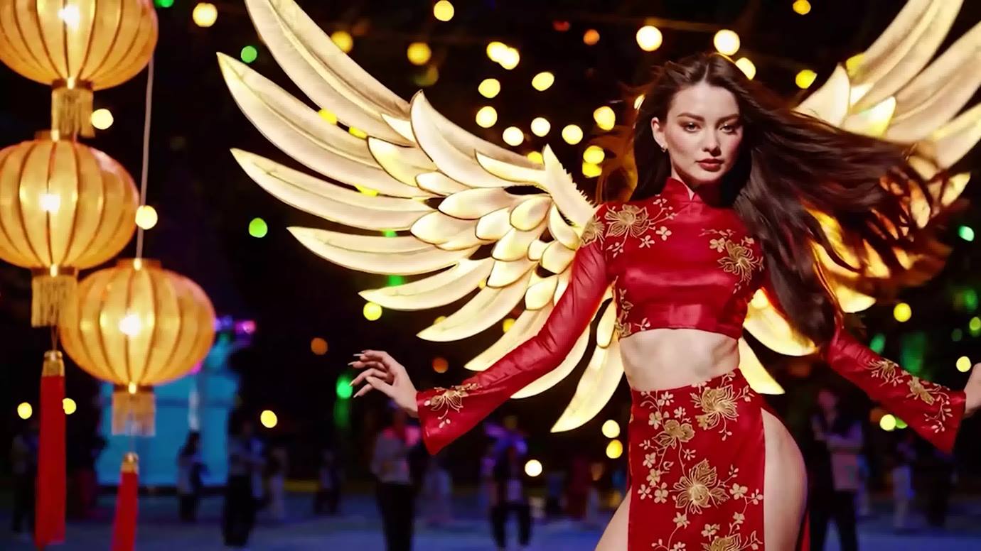 图片[16]-[AI Video]Xuân Về Trong Nắng Sớm (POP EDM DANCE when Tet Tradition Ao Dai Meet Bikini Supermodel dance)[20P] – 速更版-美库