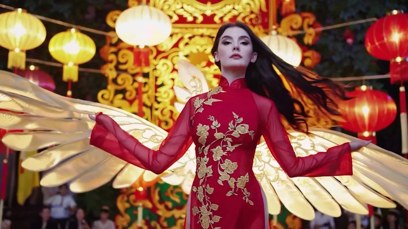 图片[20]-[AI Video]Xuân Về Trong Nắng Sớm (POP EDM DANCE when Tet Tradition Ao Dai Meet Bikini Supermodel dance)[20P] – 速更版-美库