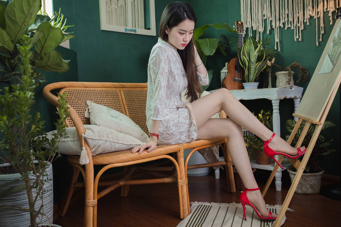 图片[75]-Sia不吃鱼 – 红色高跟[87P] – 速更版-美库