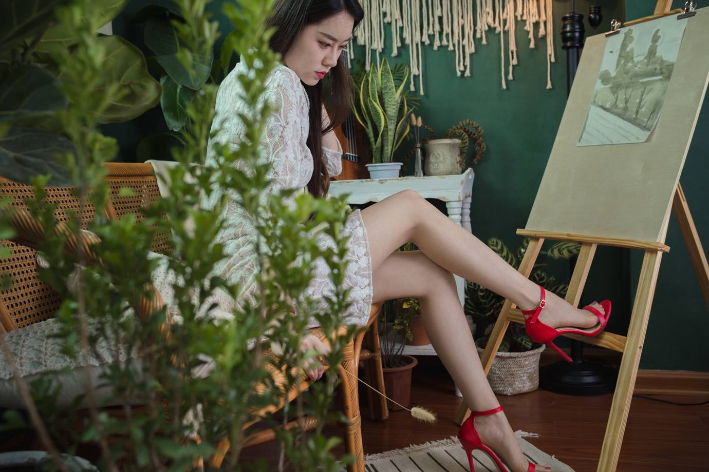 图片[81]-Sia不吃鱼 – 红色高跟[87P] – 速更版-美库