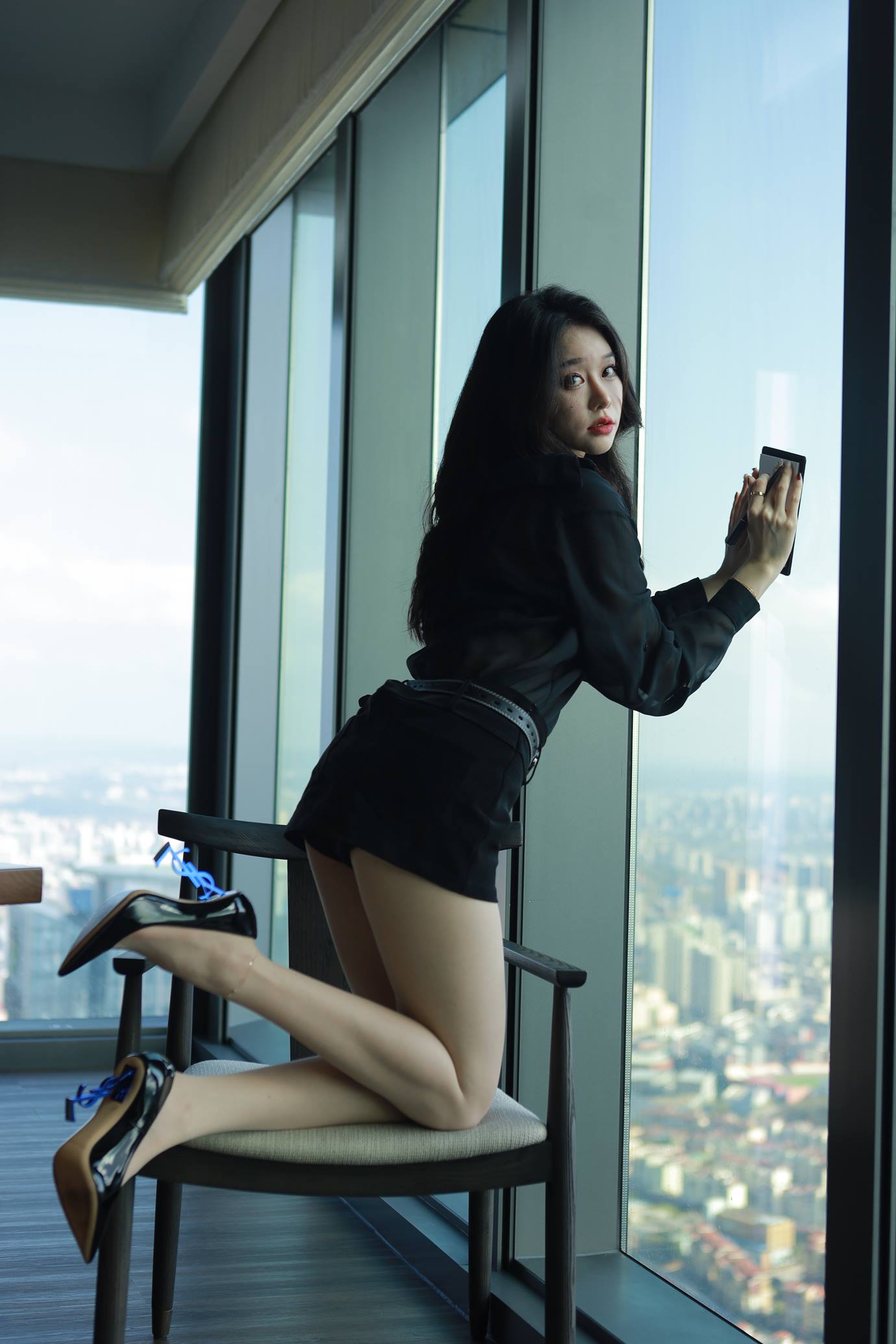 图片[52]-Sia不吃鱼  – 黑色系肉丝OL[97P] – 速更版-美库