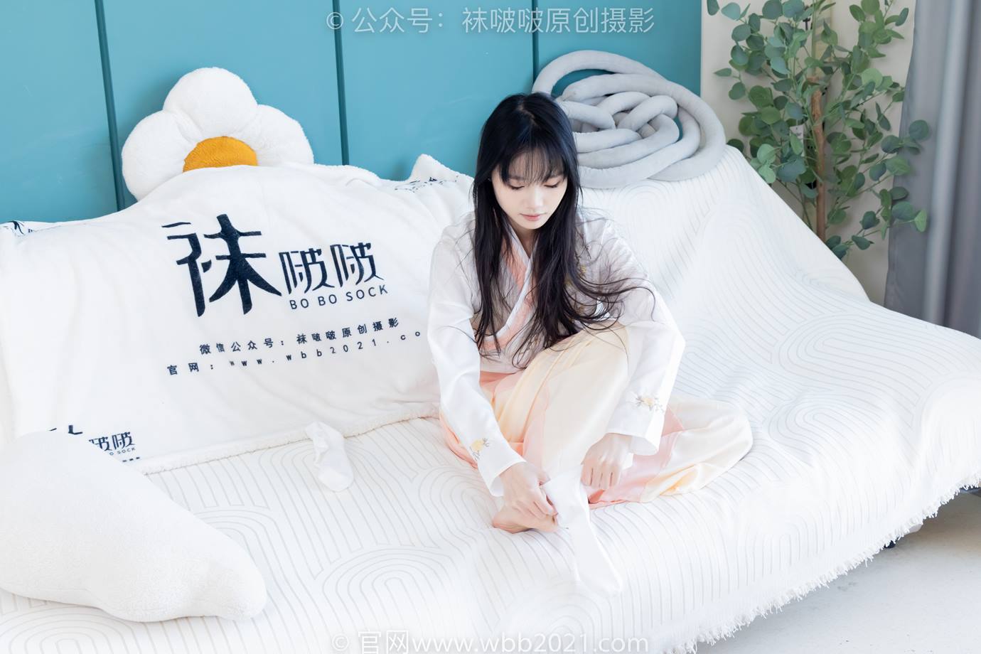 [BoBoSocks袜啵啵]NO.518 甜甜圈-平底鞋、白棉袜、裸足、汉服古装[150P] - 速更版-绅士图