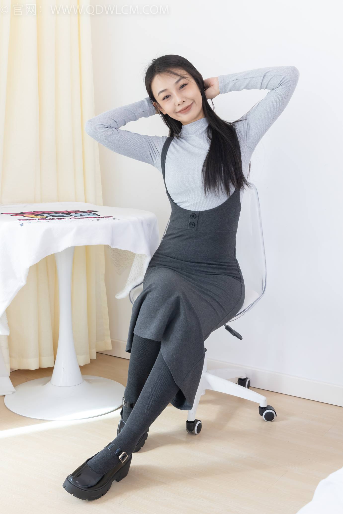 图片[17]-物恋传媒 NO.2291 岚岚-皮鞋、厚灰丝[130P] – 速更版-美库