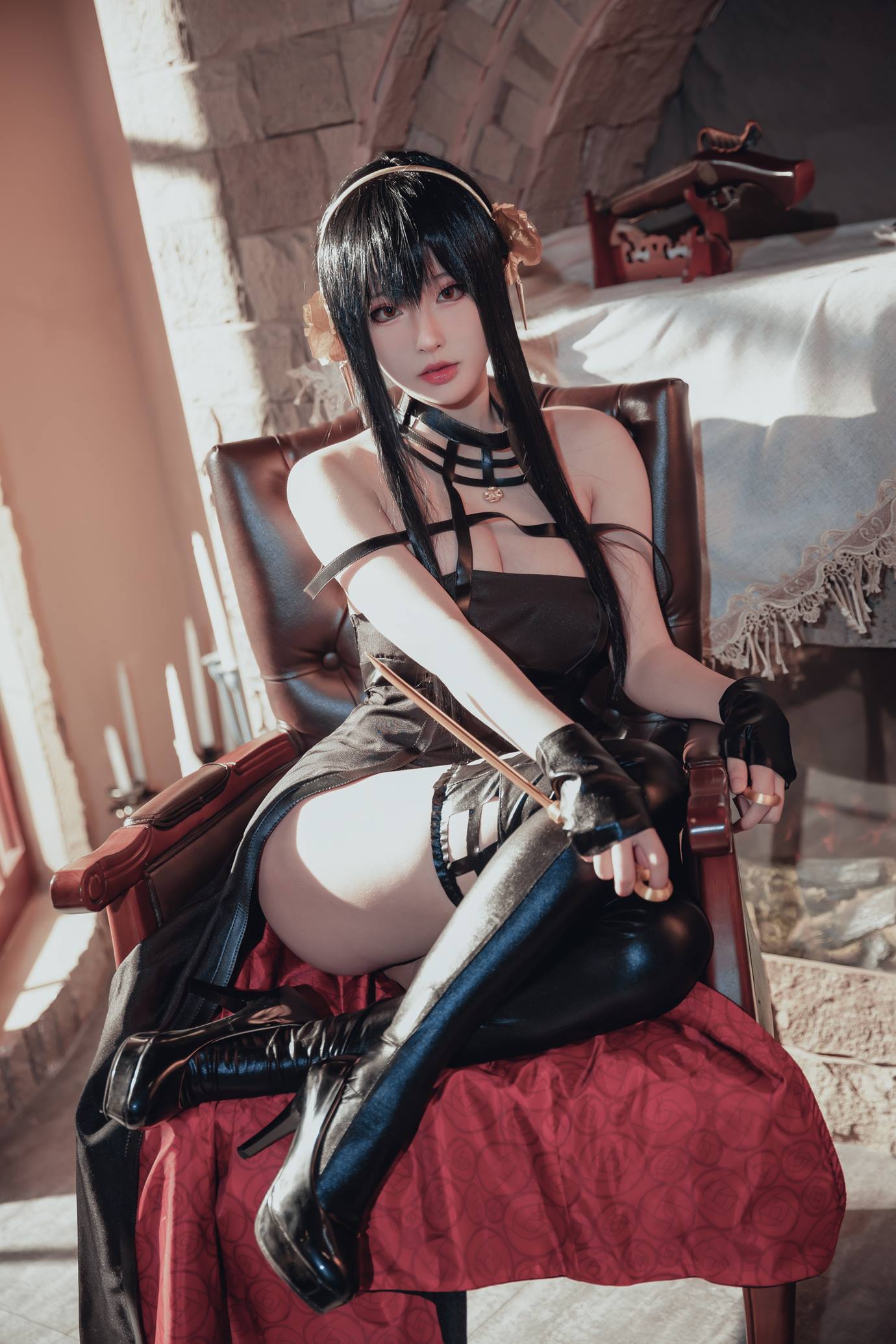 图片[10]-清水由乃  – 间谍过家家 约尔战斗服[29P] – 速更版-美库