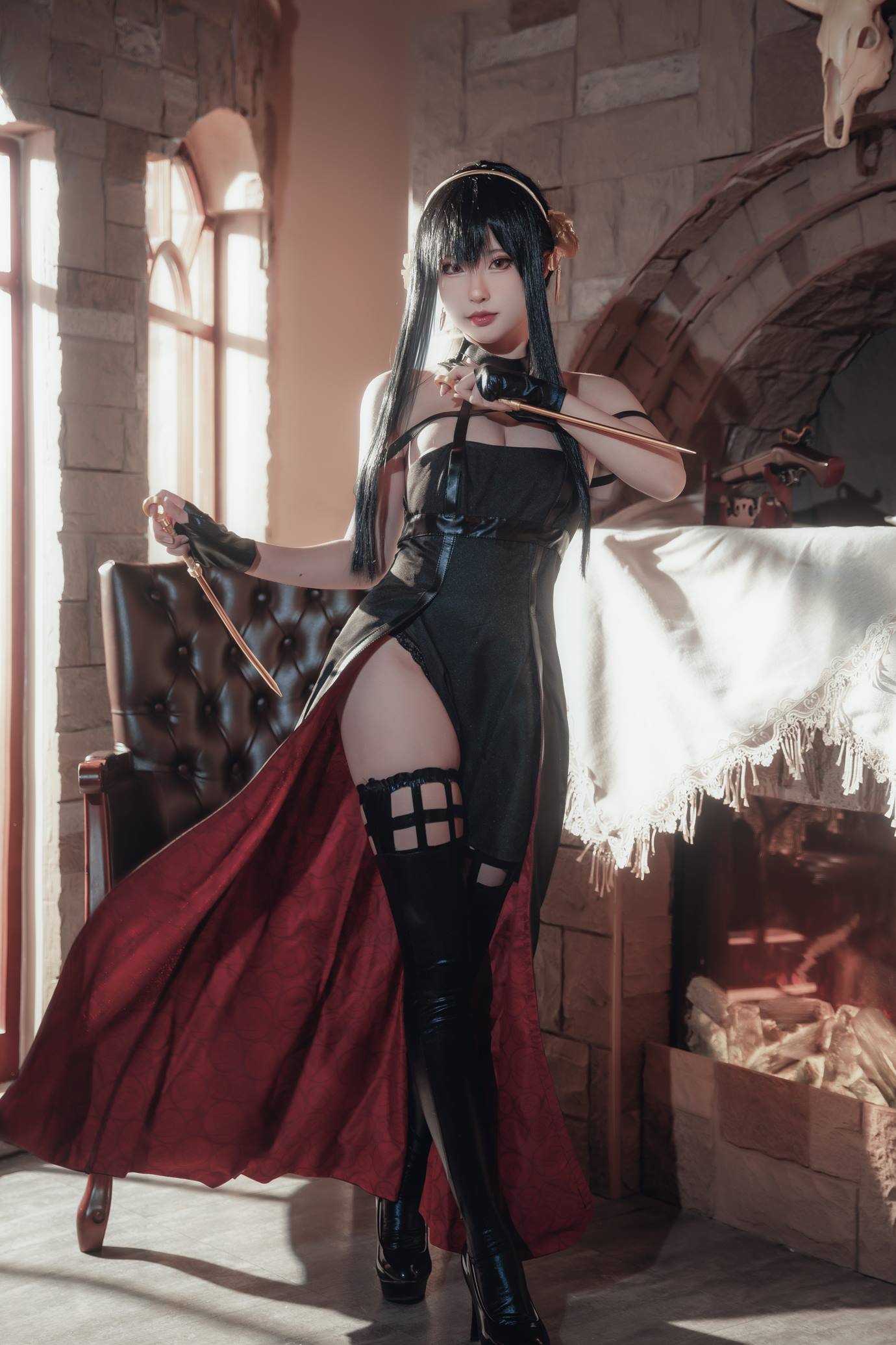 图片[17]-清水由乃  – 间谍过家家 约尔战斗服[29P] – 速更版-美库