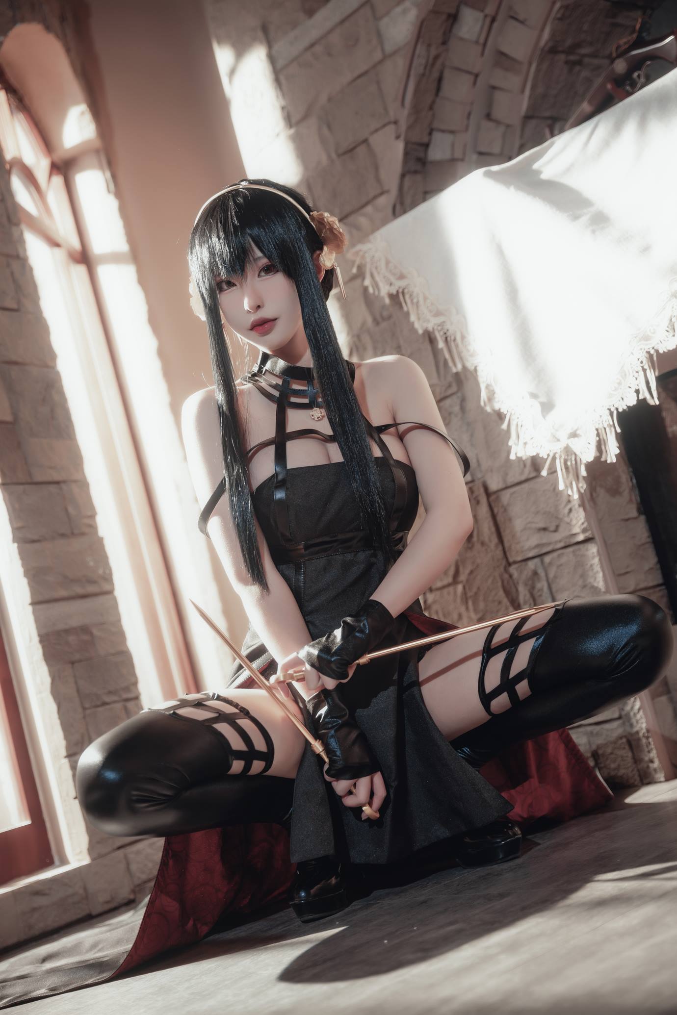 图片[20]-清水由乃  – 间谍过家家 约尔战斗服[29P] – 速更版-美库