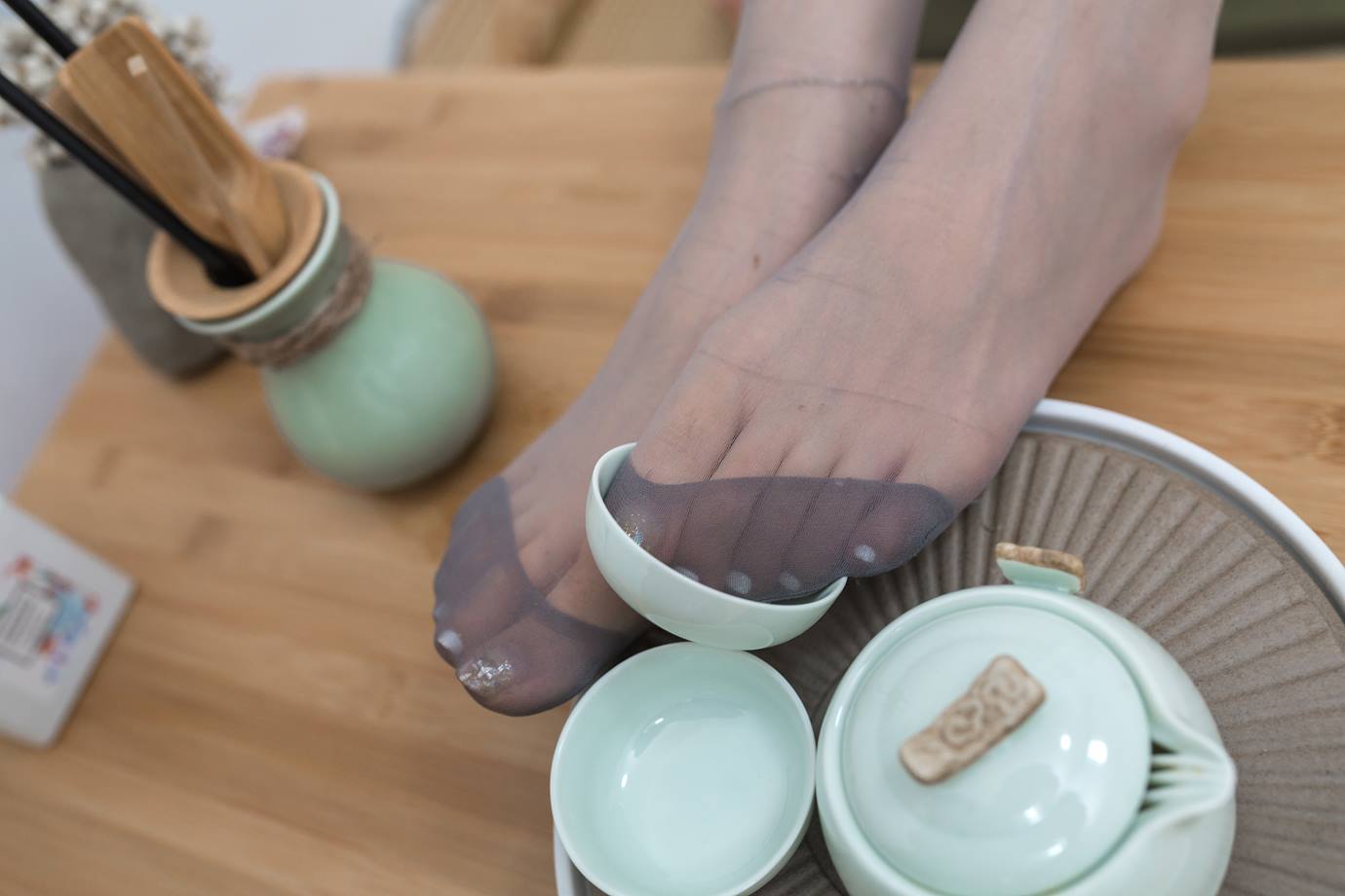 图片[32]-Sia不吃鱼  – 茶艺旗袍丝足[97P] – 速更版-美库