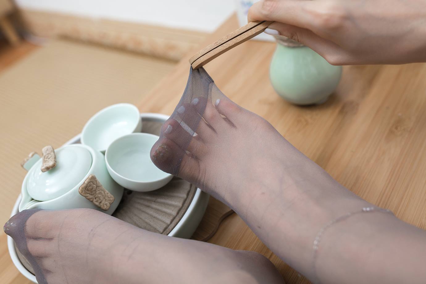 图片[37]-Sia不吃鱼  – 茶艺旗袍丝足[97P] – 速更版-美库