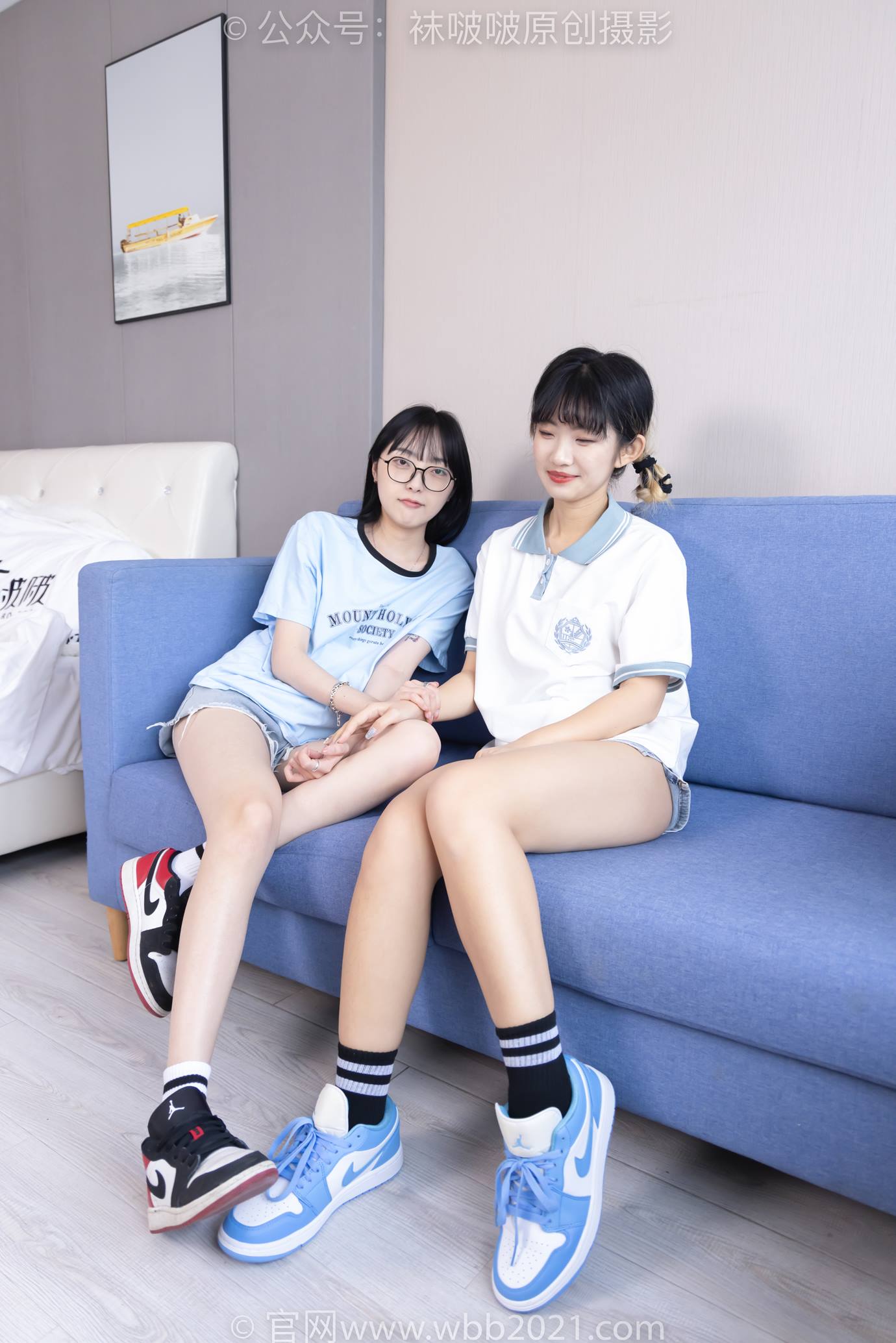 图片[18]-[BoBoSocks袜啵啵]NO.520 稚予&砂糖 板鞋、黑棉袜、白棉袜、裸足[160P] – 速更版-美库