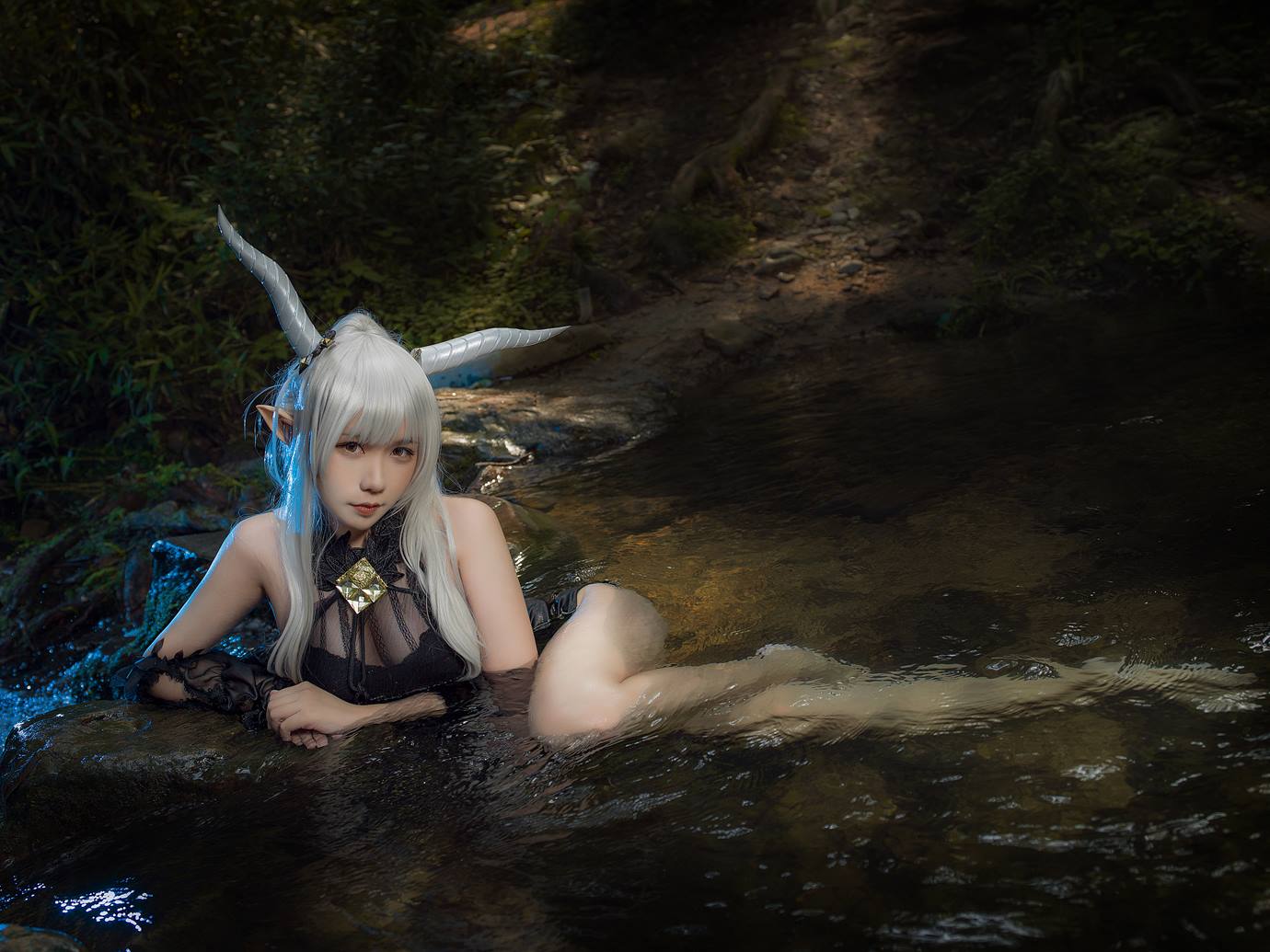 图片[20]-麻花麻花酱 – 明日方舟 闪灵泳装[20P] – 速更版-美库