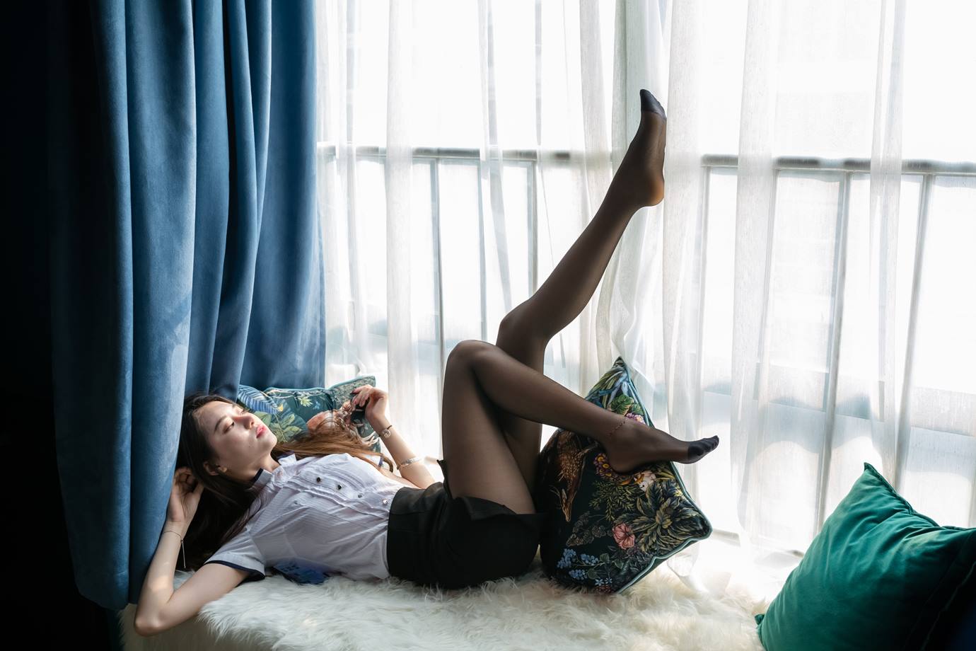 图片[50]-Sia不吃鱼  – 阳光下的黑丝[87P] – 速更版-美库