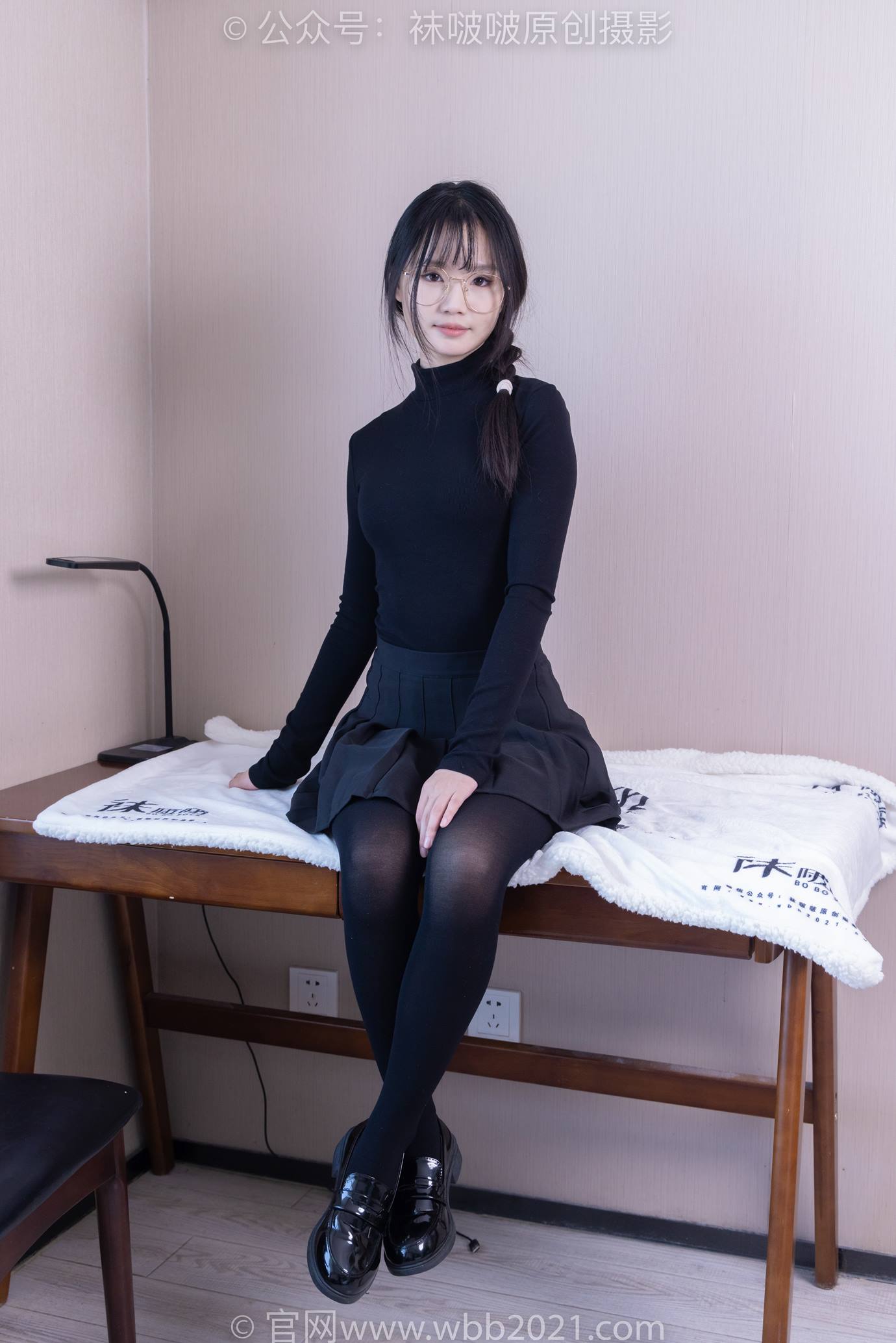 图片[12]-[BoBoSocks袜啵啵]NO.523 甜甜圈-皮鞋、厚黑丝[129P] – 速更版-美库