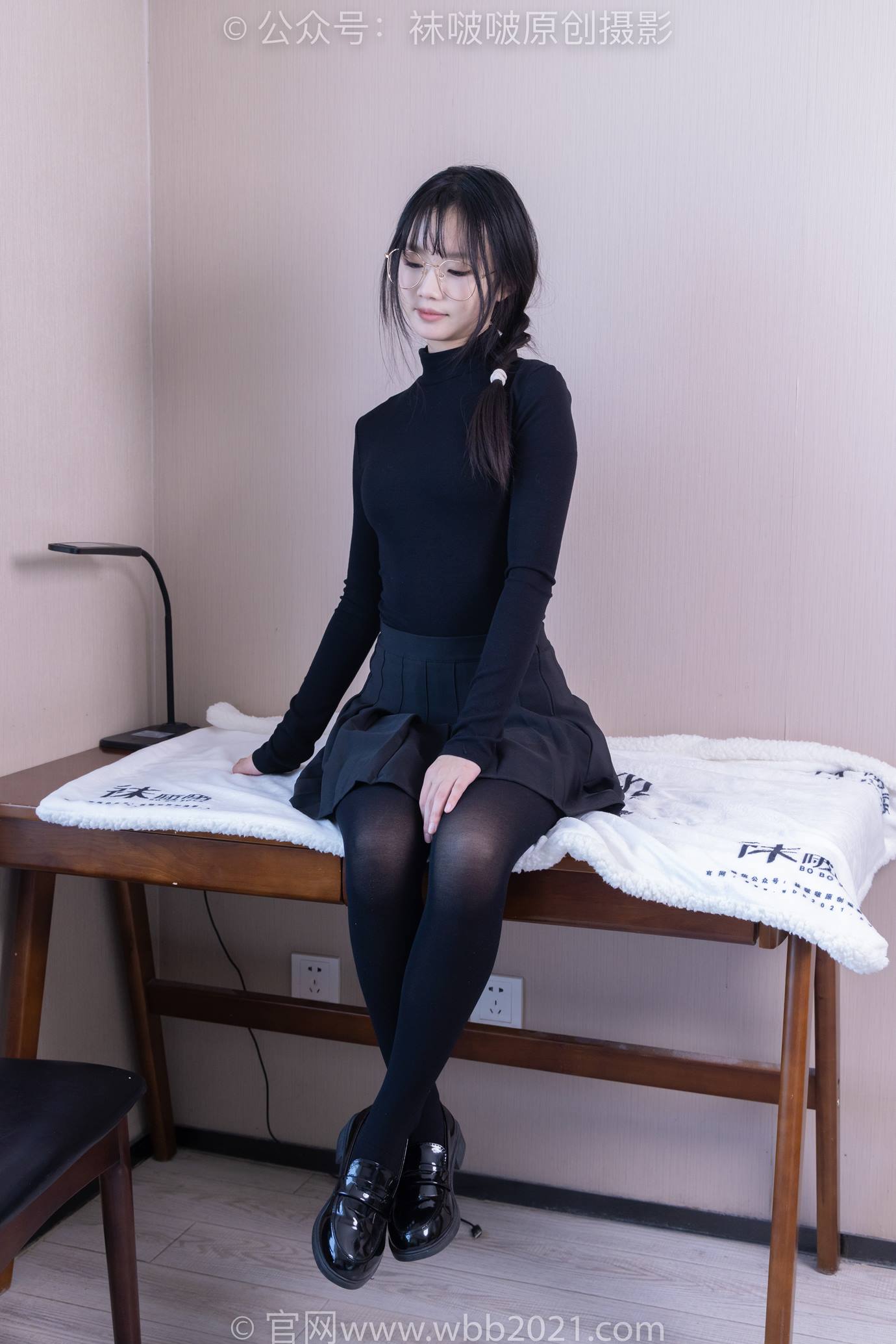 图片[13]-[BoBoSocks袜啵啵]NO.523 甜甜圈-皮鞋、厚黑丝[129P] – 速更版-美库