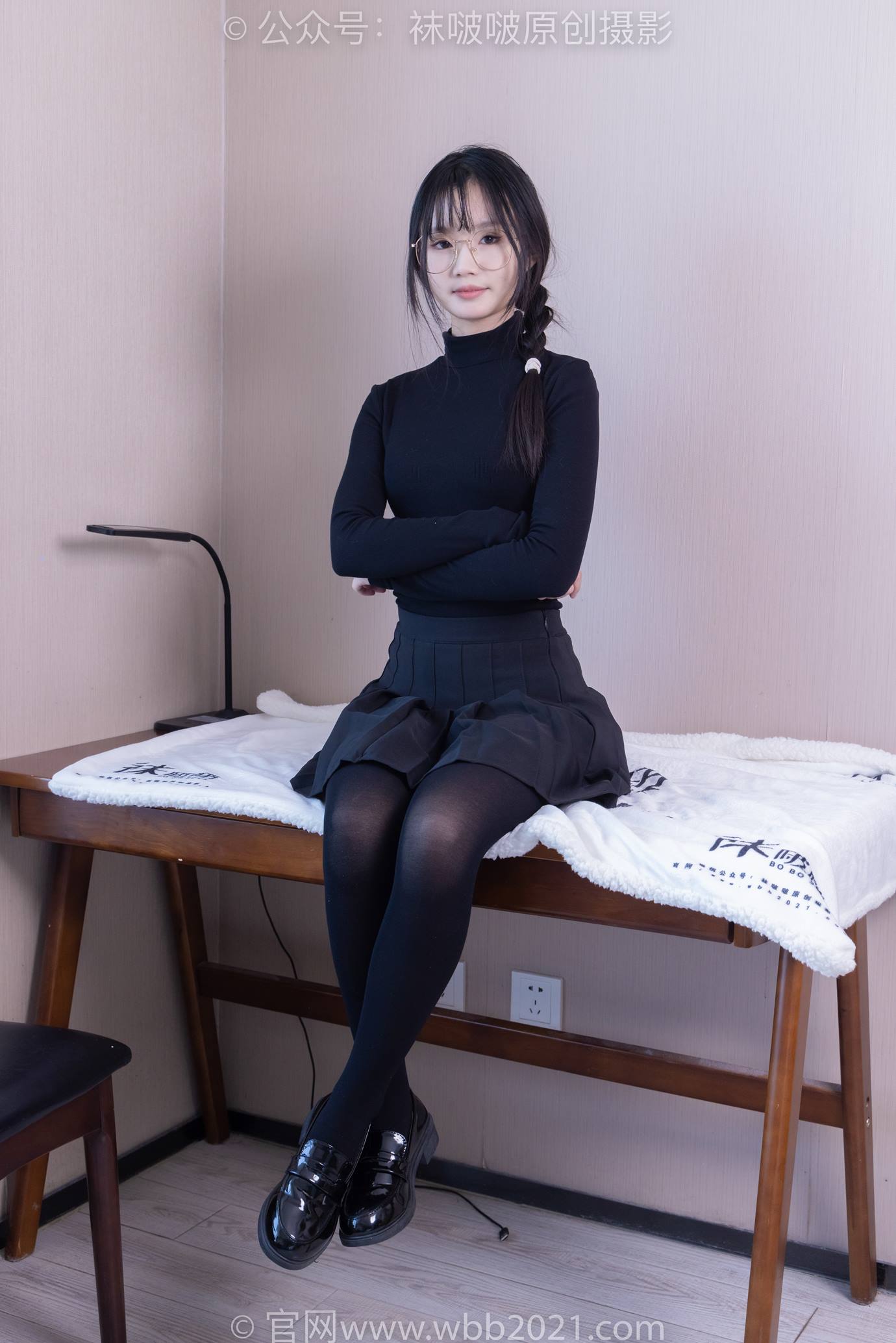 图片[15]-[BoBoSocks袜啵啵]NO.523 甜甜圈-皮鞋、厚黑丝[129P] – 速更版-美库