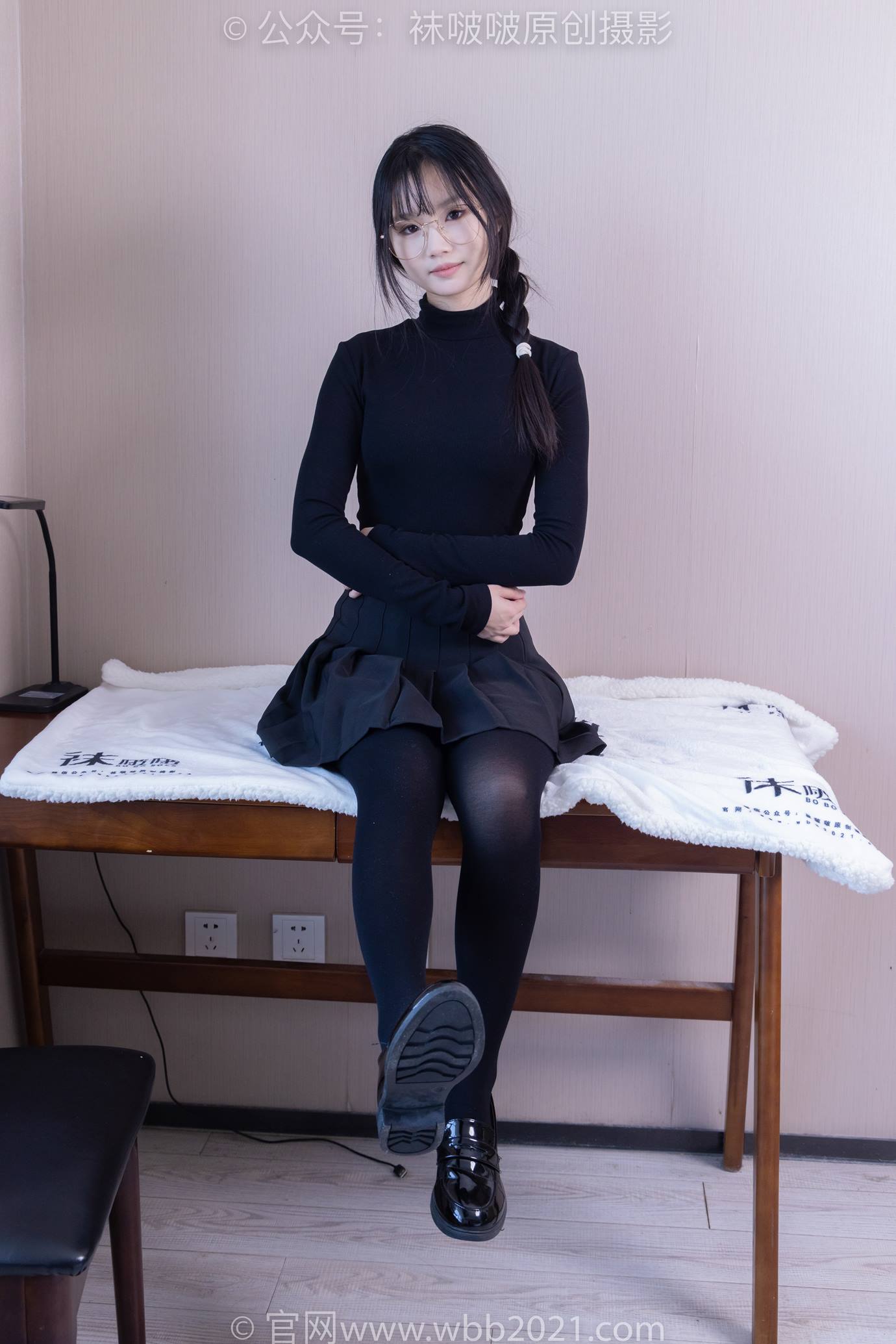 图片[22]-[BoBoSocks袜啵啵]NO.523 甜甜圈-皮鞋、厚黑丝[129P] – 速更版-美库