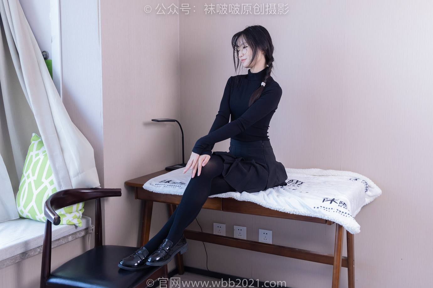 图片[34]-[BoBoSocks袜啵啵]NO.523 甜甜圈-皮鞋、厚黑丝[129P] – 速更版-美库